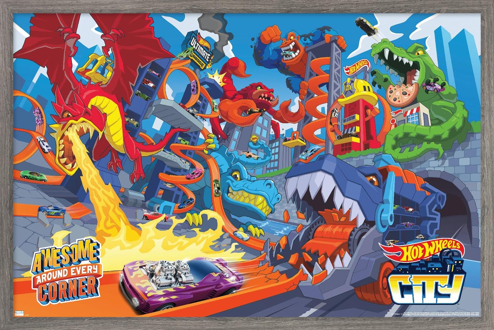 Amazon.com: Mattel Hot Wheels - Awesome Around Every Corner Wall