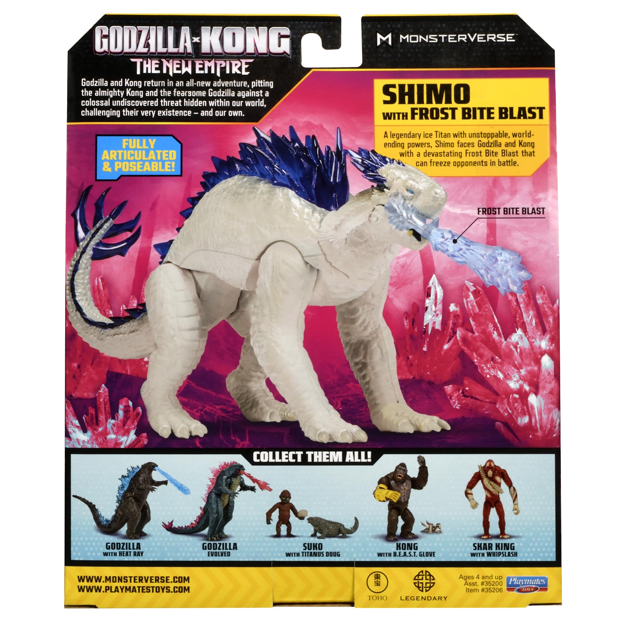 Amazon.com: MonsterVerse - Godzilla x Kong, Articulated Figure, 14
