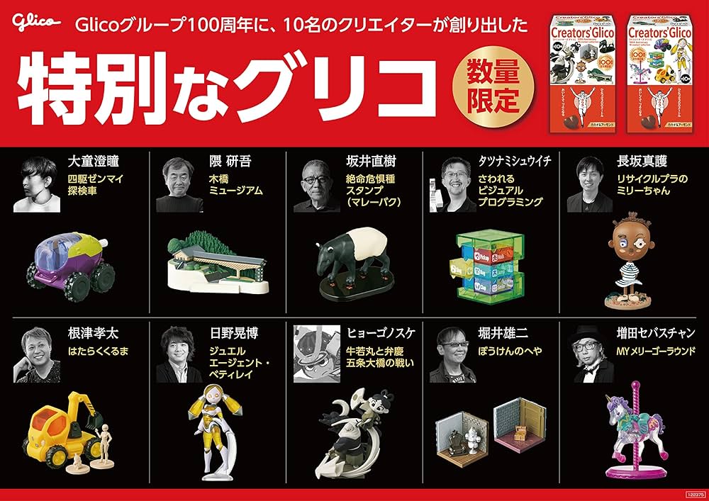 Amazon.co.jp: 江崎グリコ クリエイターズグリコ 海洋堂 キャラメル