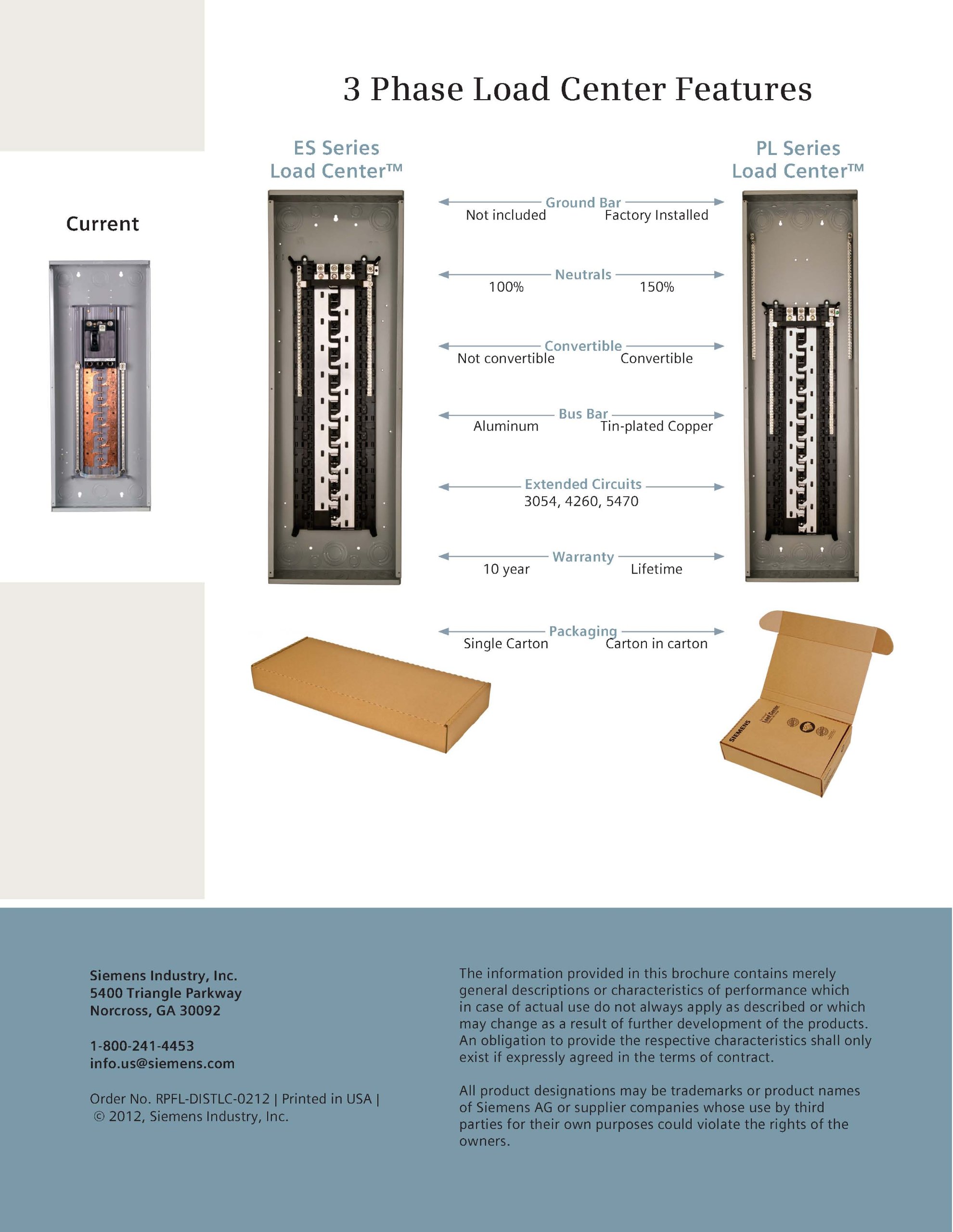 SIEMENS S4260L3225 225-Amp Indoor Main Lug 42 Space, 60 Circuit 3