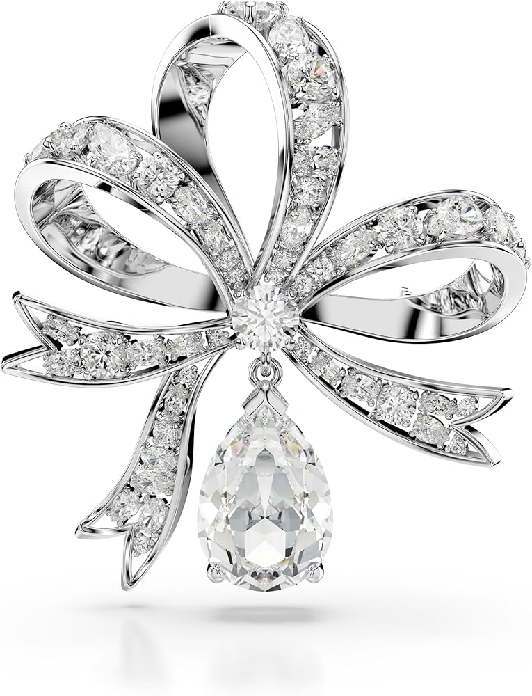 Amazon.co.jp: [スワロフスキー] 【公式】Hyperbola ブローチ, リボン