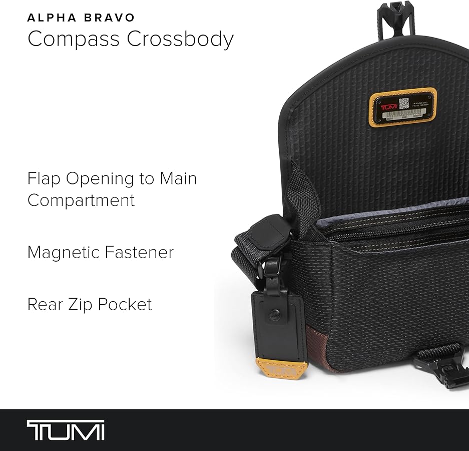 Amazon.com: TUMI - Alpha Bravo Compass Crossbody - Durable Outdoor