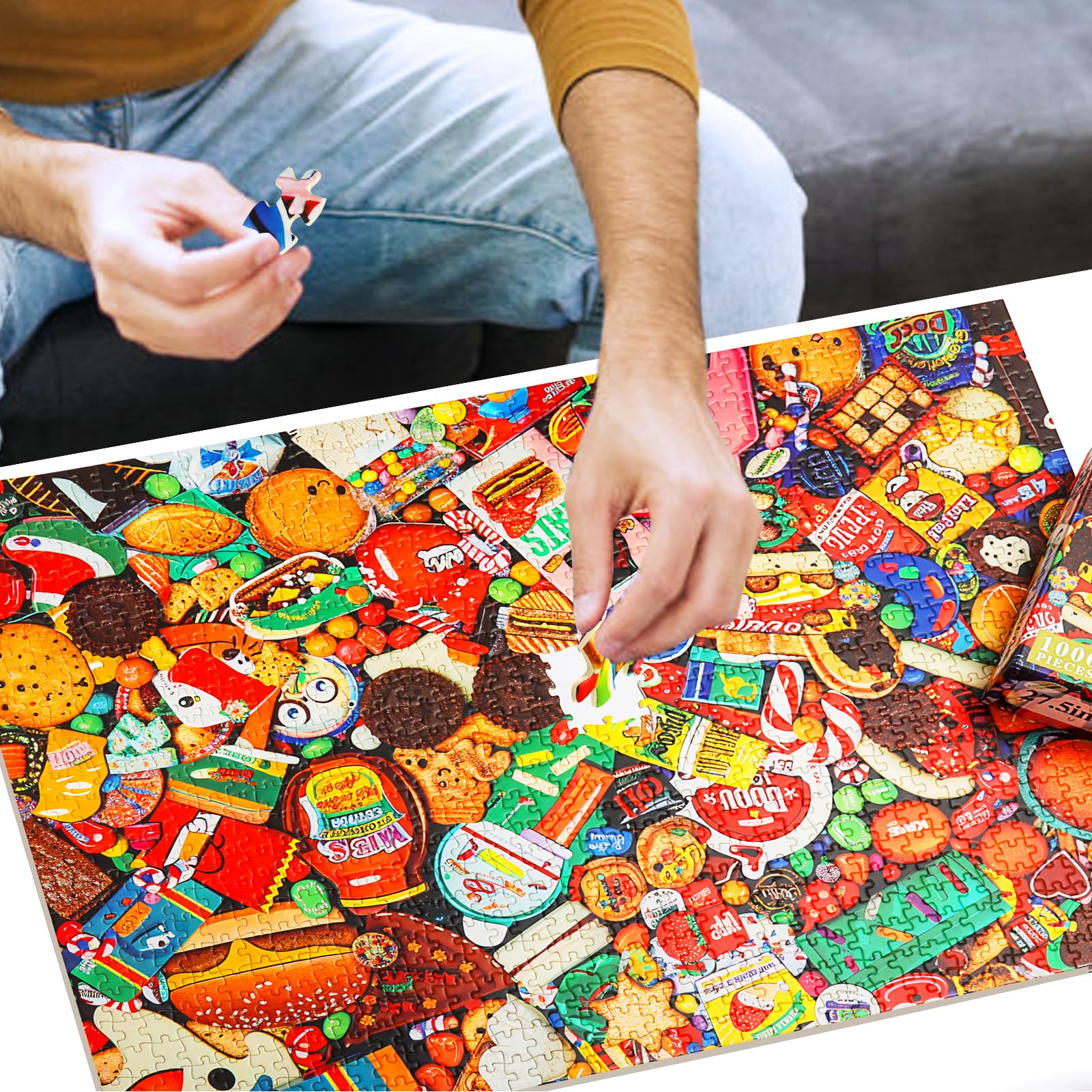 Amazon | 1000ピースのキャンディジグソーパズル。 | ジグソーパズル