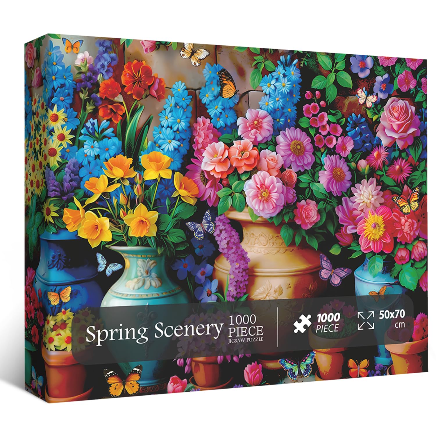 Amazon | 大人用フラワーパズル 1000ピース レトロなレインボーローズ