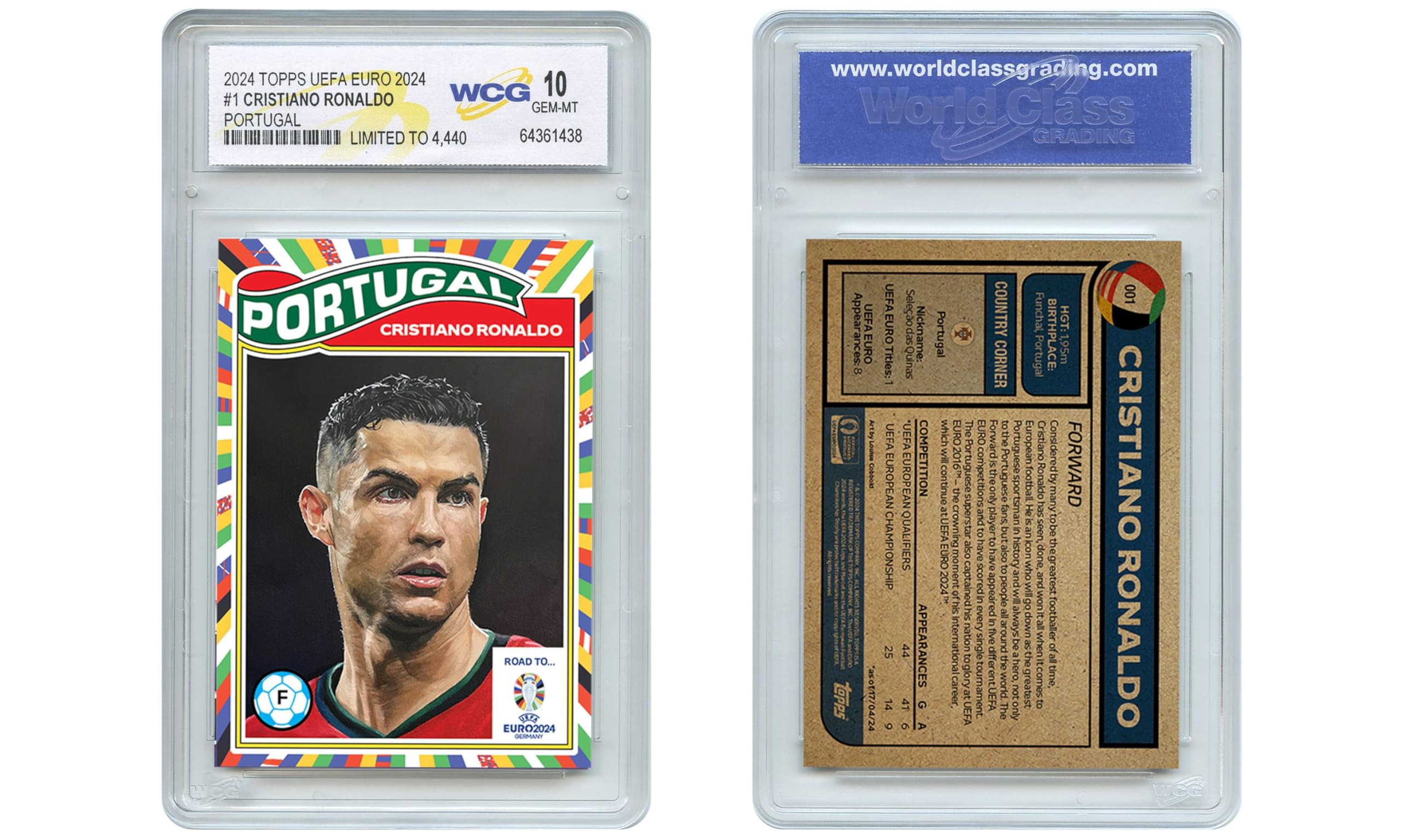 Amazon.co.jp: WCG 2024 Topps UEFA ユーロ クリスティアーノ ロナウド
