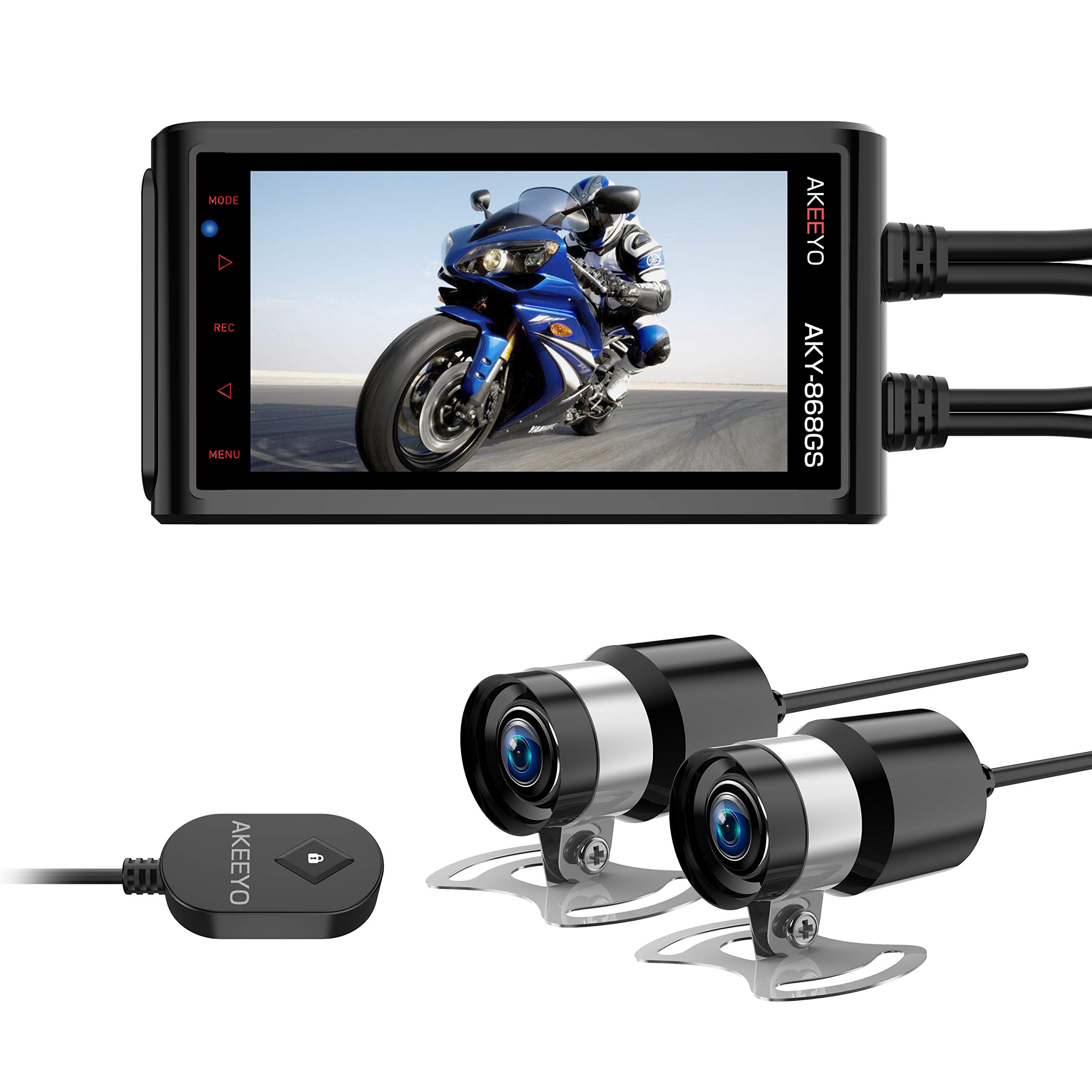 Amazon.co.jp: AKEEYO ドライブレコーダー バイク用 オートバイク