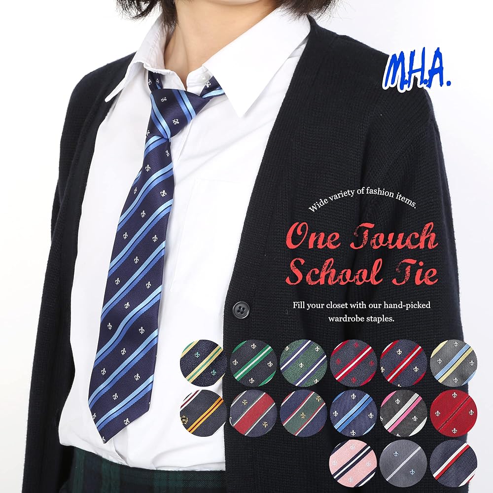 Amazon.co.jp: ［エムエイチエー］ M.H.A.style スクールネクタイ 女子