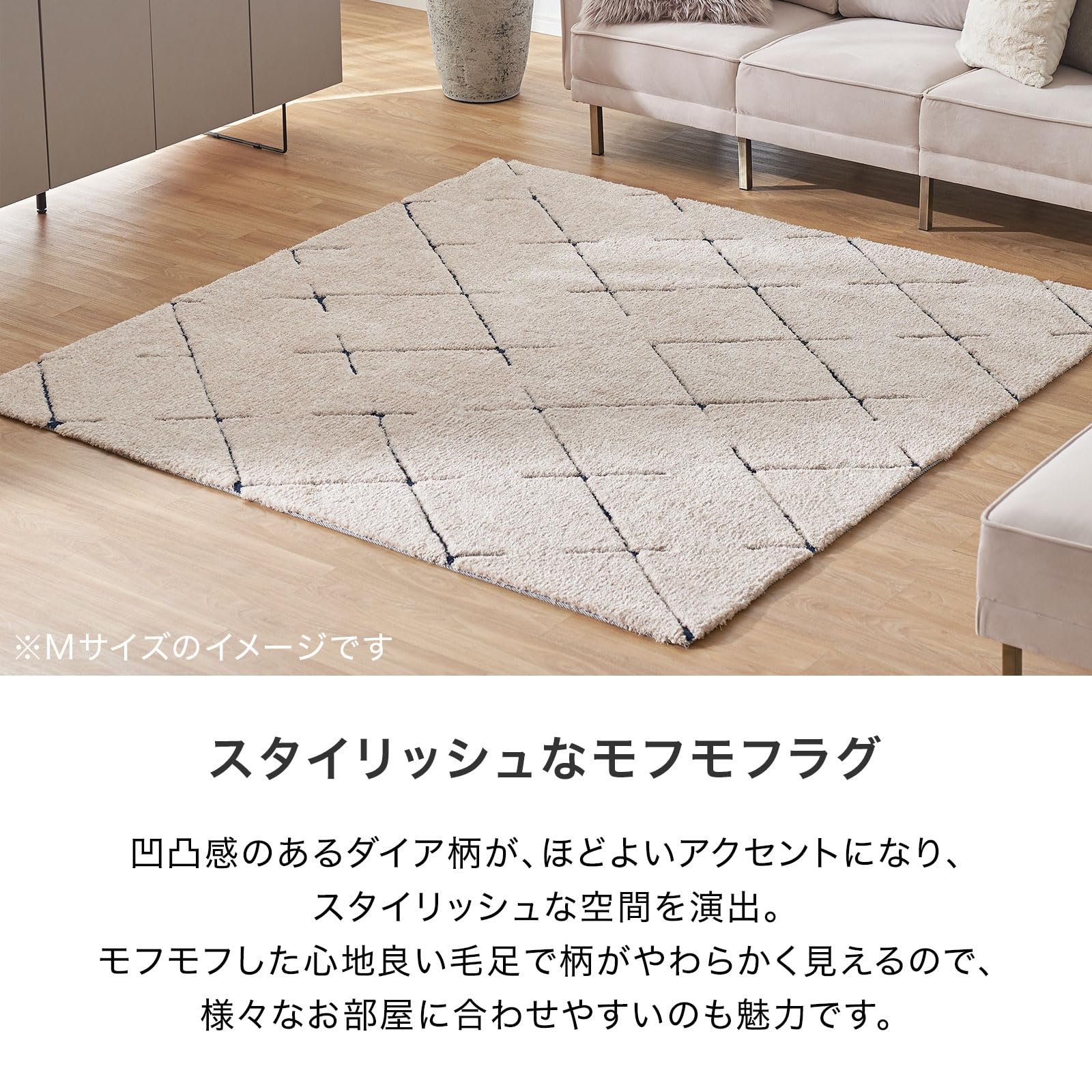 Amazon｜LOWYA ロウヤ カーペット ラグマット 絨毯 じゅうたん ラグ