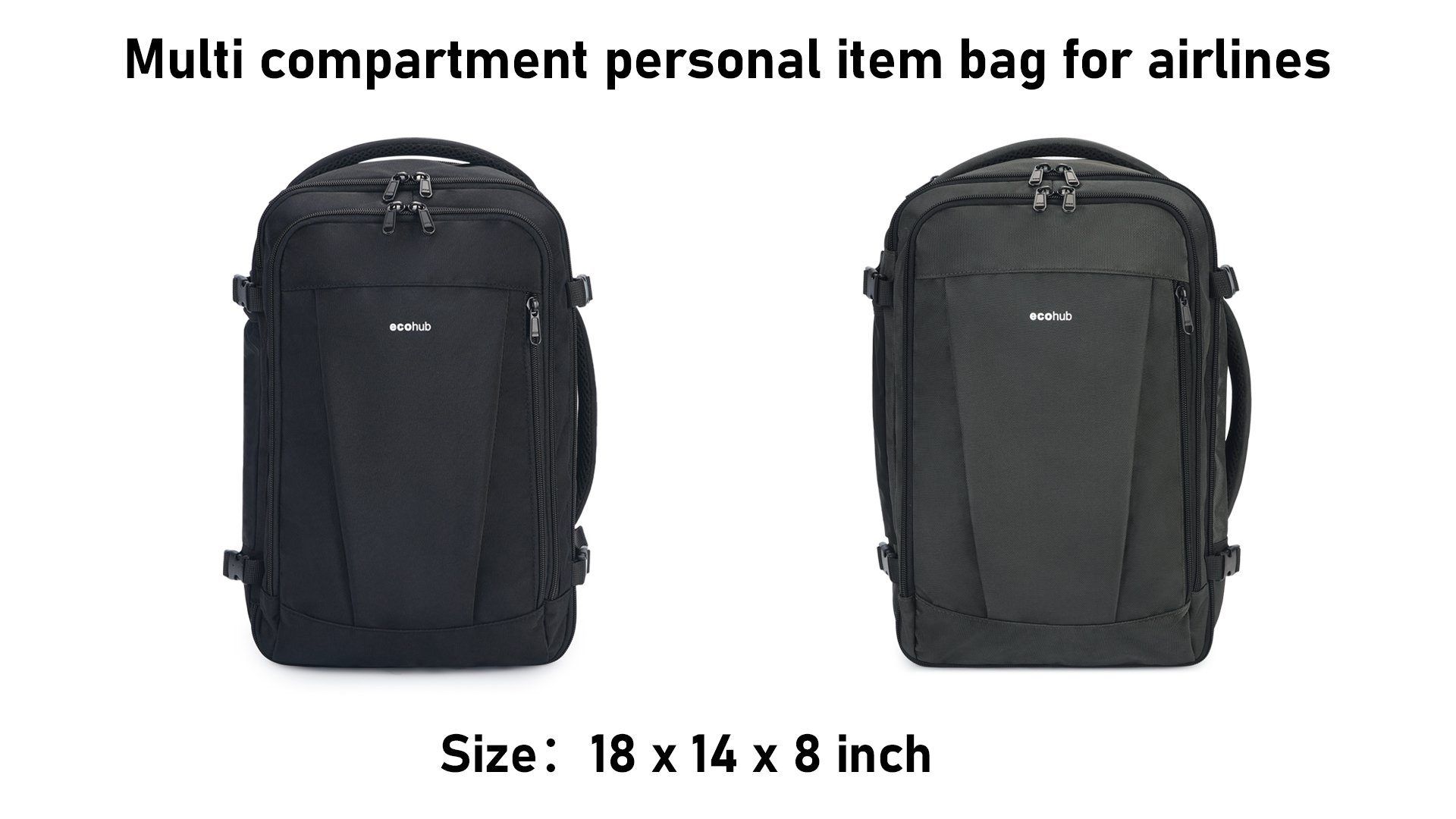 Amazon.com | ECOHUB Travel Backpack 18x14x8 Spirit Airlines