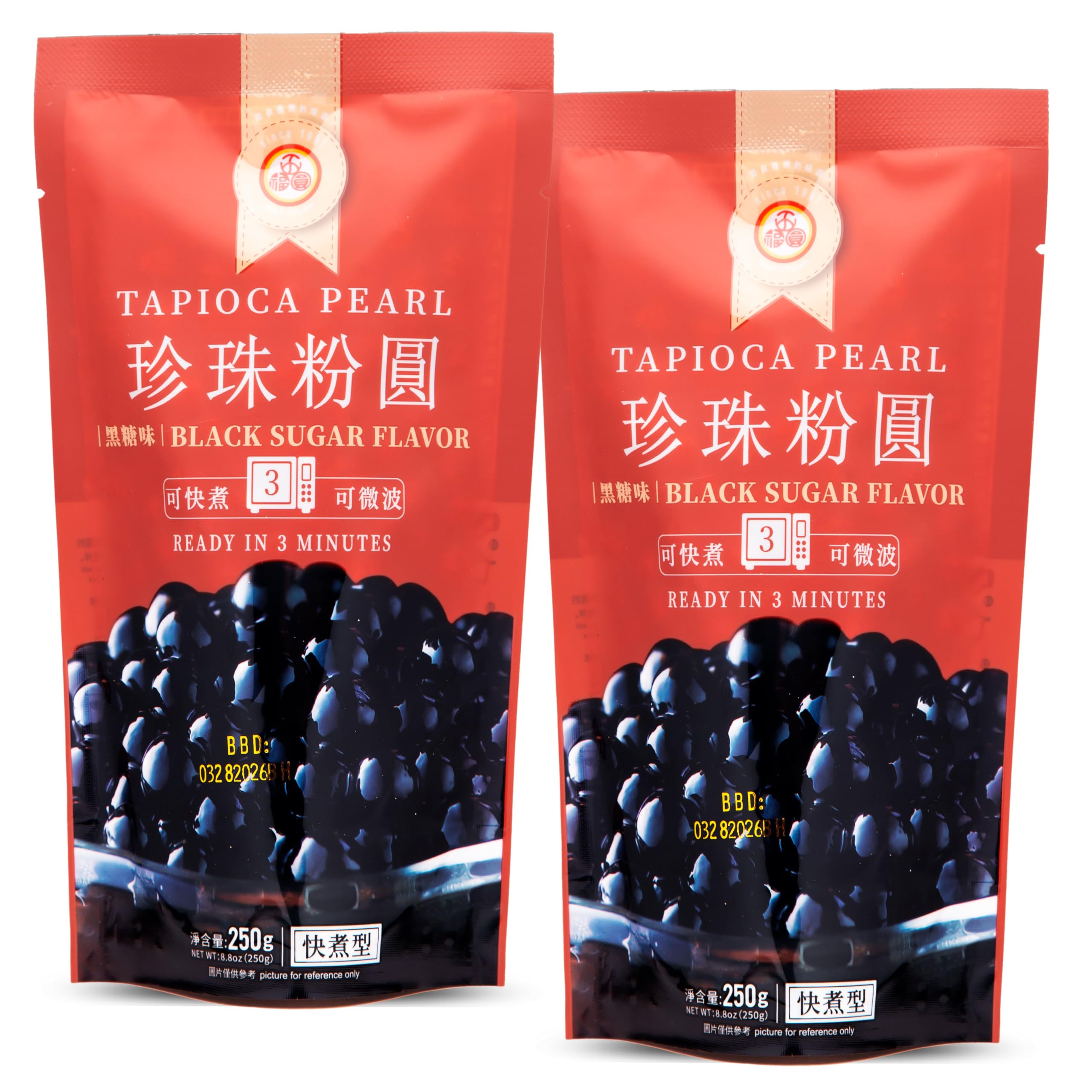 Amazon.com: WuFuYuan Boba Tapioca Pearls, Black Sugar Flavor
