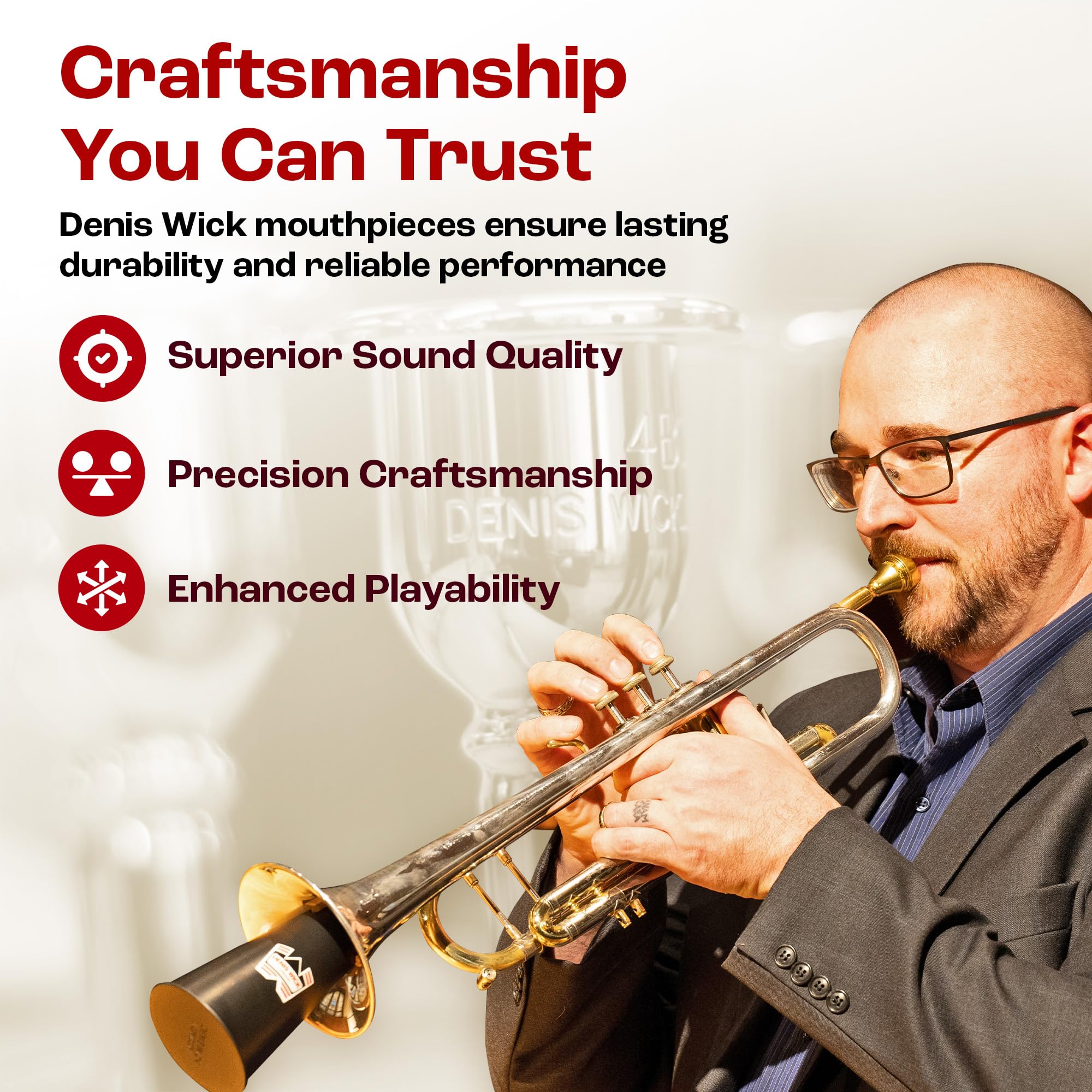 Amazon.co.jp: Denis Wick 4BFL SP【フリューゲル ホルン用マウス