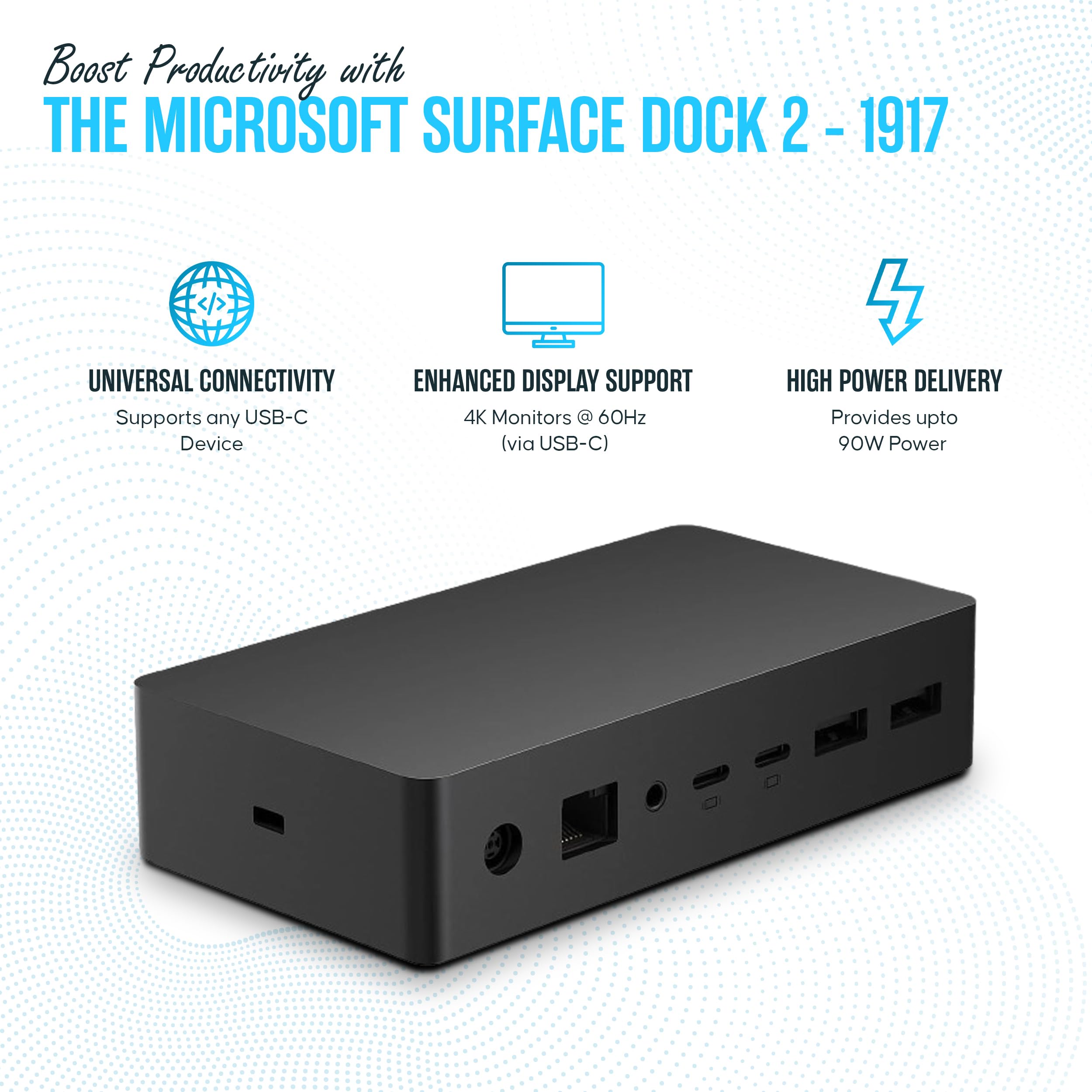 Amazon.com: Microsoft Surface Dock 2 1GK-00001 - Surface Pro