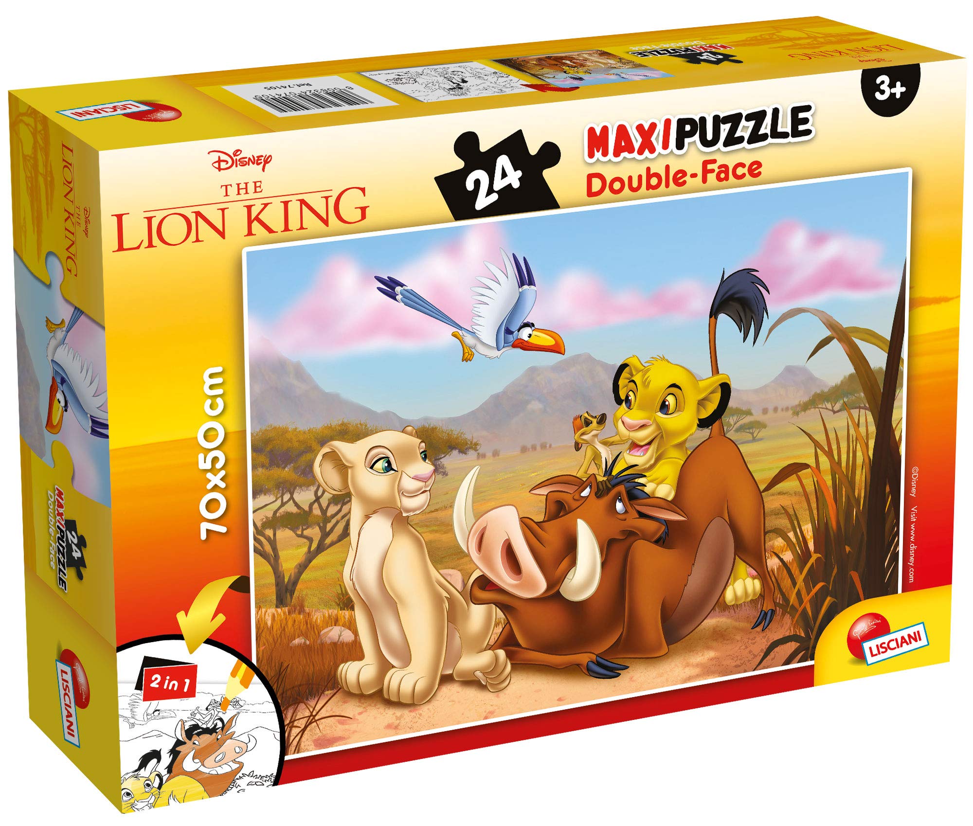 Amazon.com: Lisciani 74105 Lion King Puzzle, Multicolour : Toys