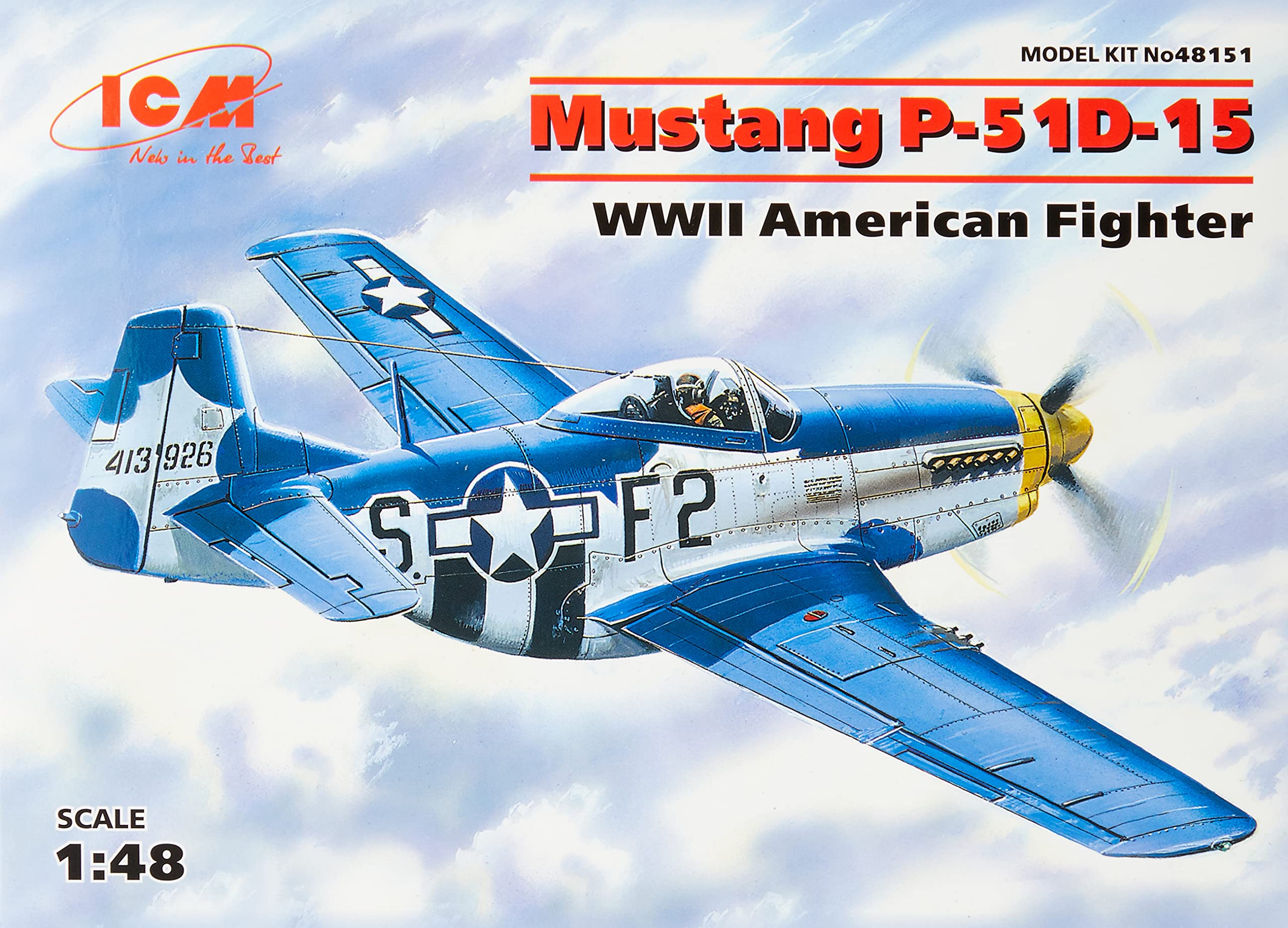 Amazon | アイシーエム ICM 1/48 アメリカ空軍 P-51D-15 マスタング
