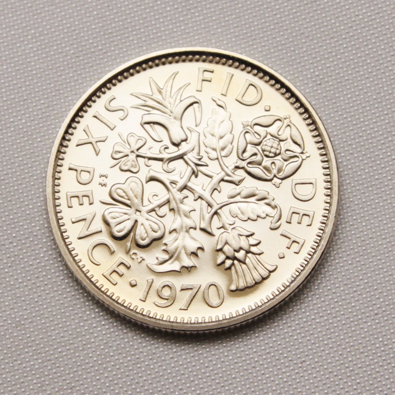 Amazon | proof 1970年 6ペンス 最終発行記念貨 白銅貨 コイン