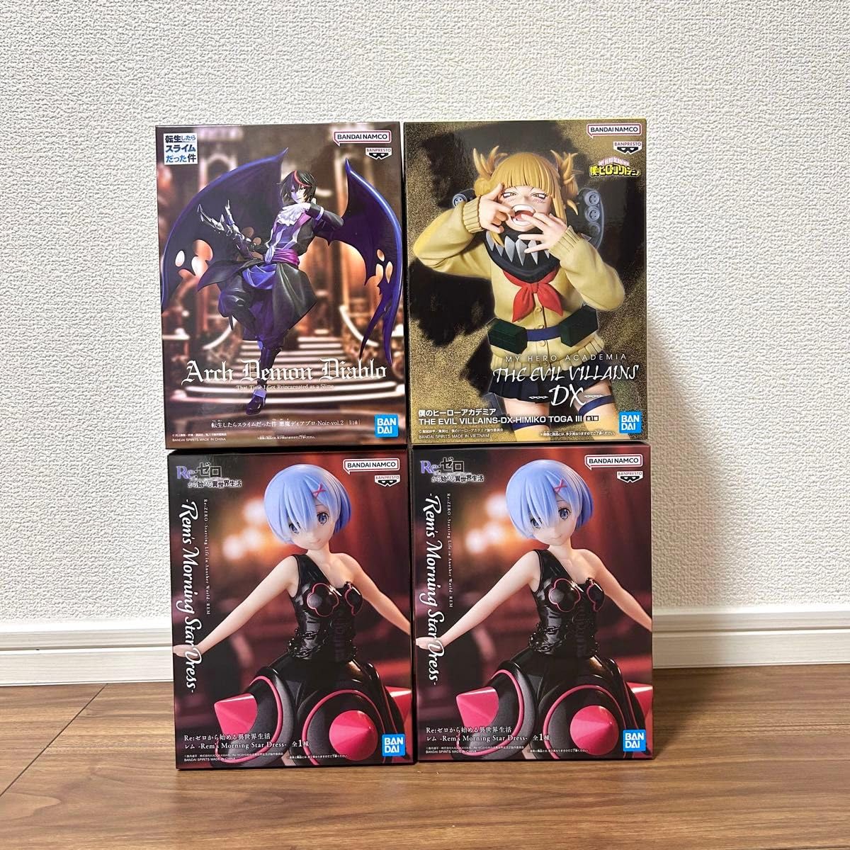 Amazon.co.jp: 転スラ・ヒロアカ・リゼロ 4点セット フィギュア