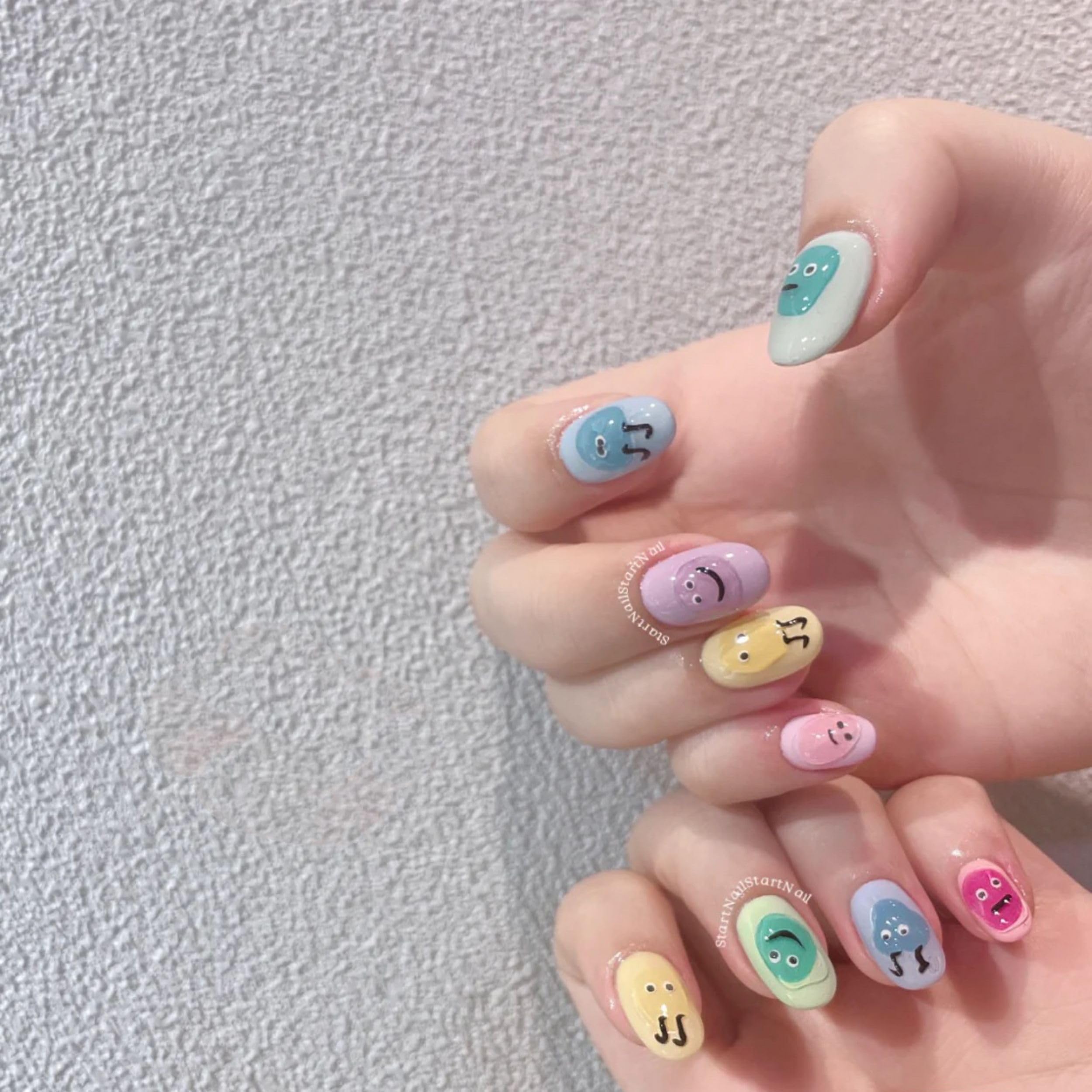 Amazon.co.jp: Dedyelのかわいいネイルシール5 Dエンボスゼリー豆