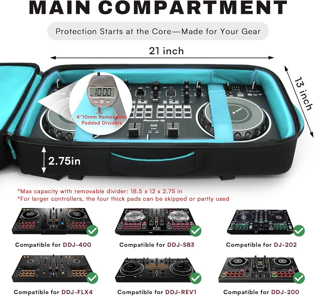 Amazon.co.jp: AUROTIER DJコントローラーバッグ DDJ-FLX4/DDJ 200/DDJ