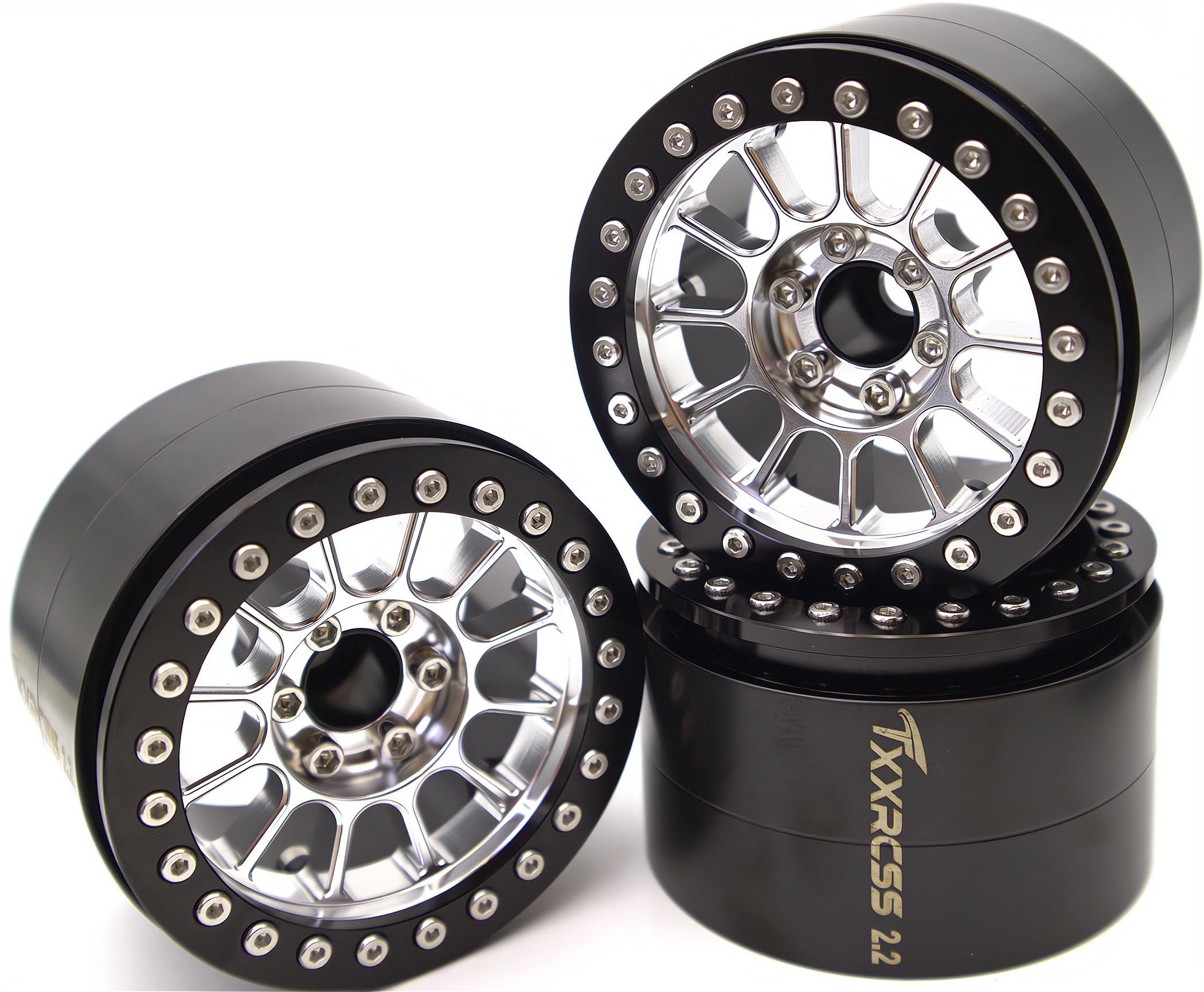 Amazon.com: TxXrcss 200g Super Heavy 2.2 Beadlock Wheels Aluminum