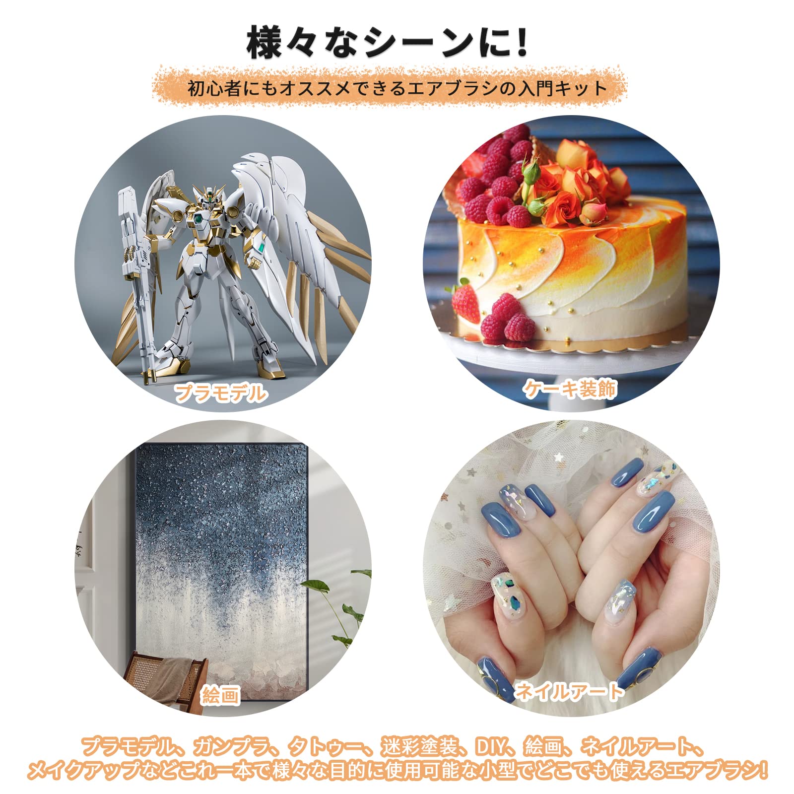 Amazon.co.jp: 2023年新型 エアブラシ トリガー式 0.3mm Bucasso