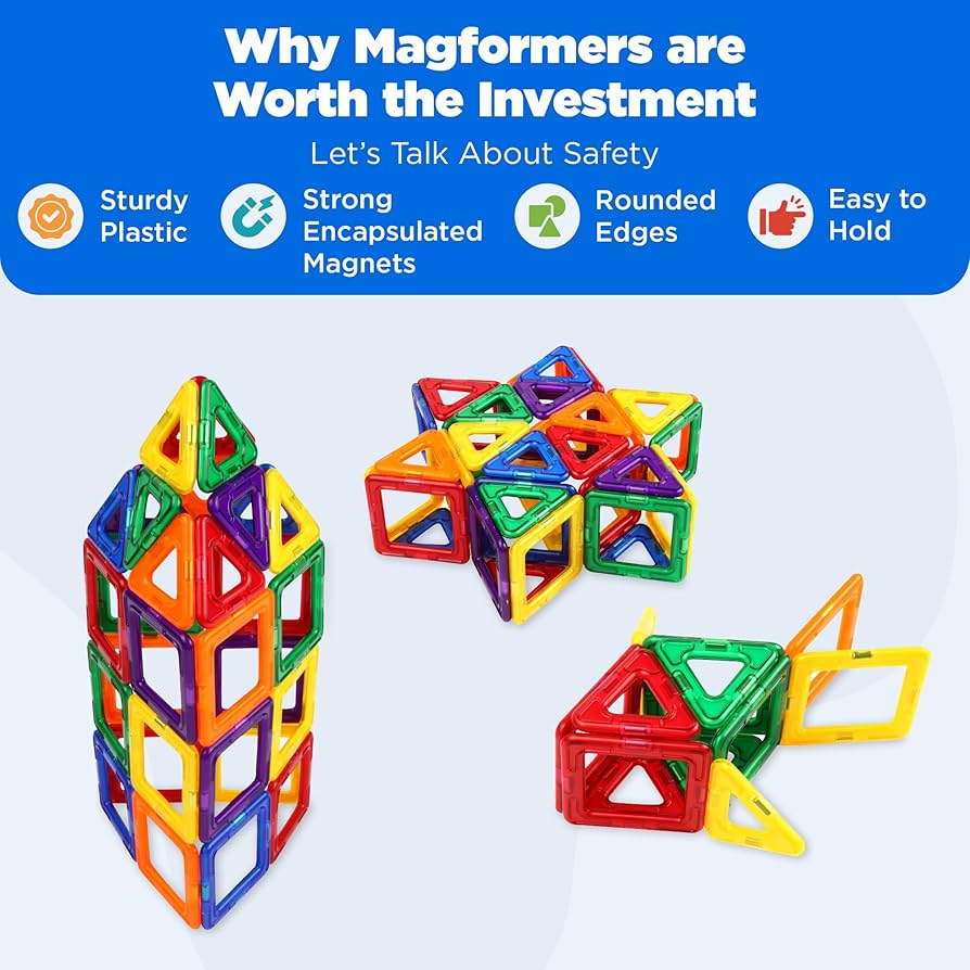 Amazon.co.jp: マグフォーマー 62ピース デザイナーセット MAGFORMERS