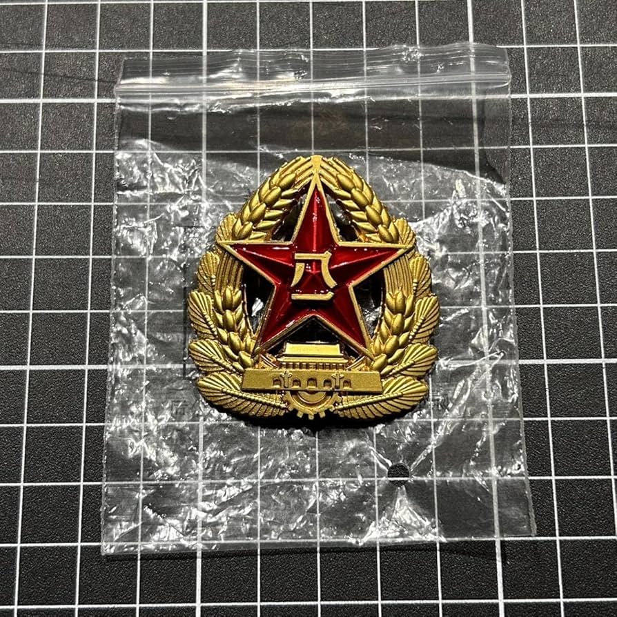 Amazon.co.jp: 品中国人民解放軍 07式 女性制帽用 小帽章 中国軍 制帽