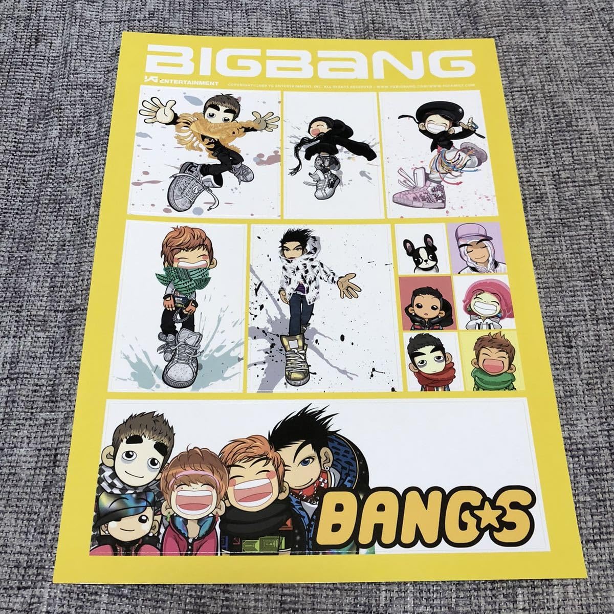 Amazon.co.jp: レア BIGBANG 免税店公式グッズ ステッカーシートC