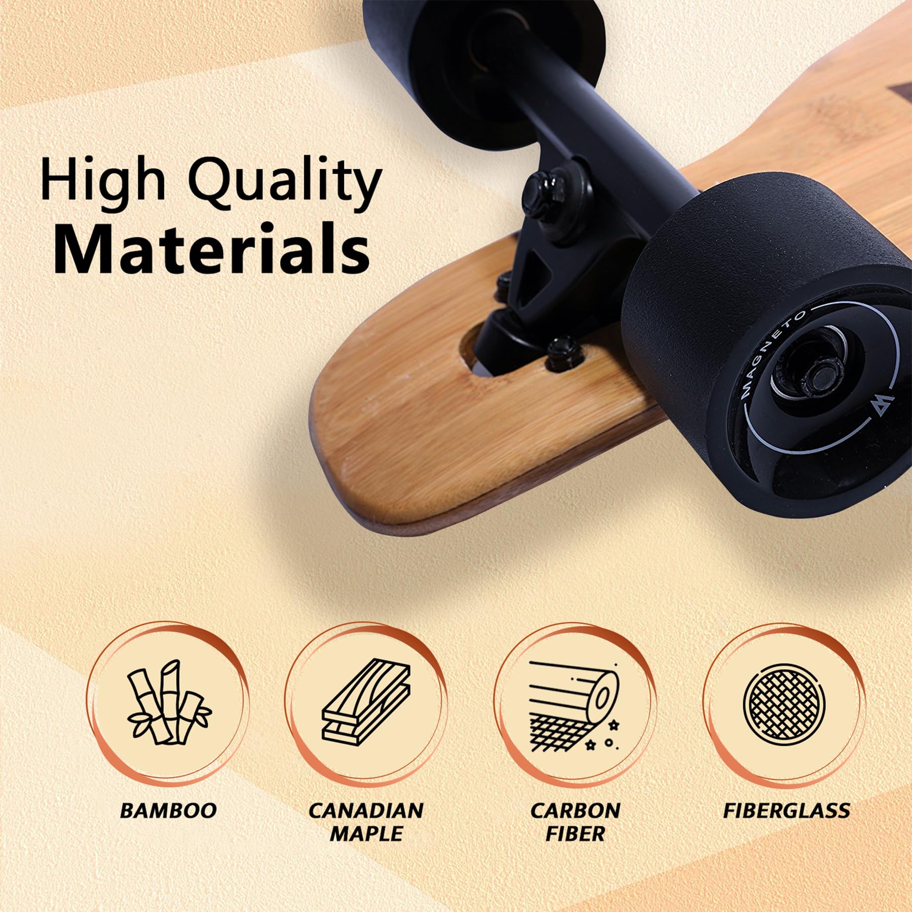 Amazon.co.jp: Magneto Longboards - Bamboo & Fiberglass Drop