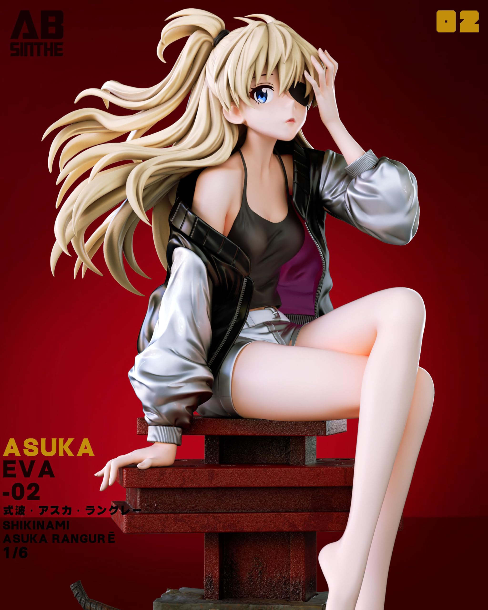 Amazon.co.jp: 惣流・アスカ・ラングレー フィギュア 私服Ver. 1/6