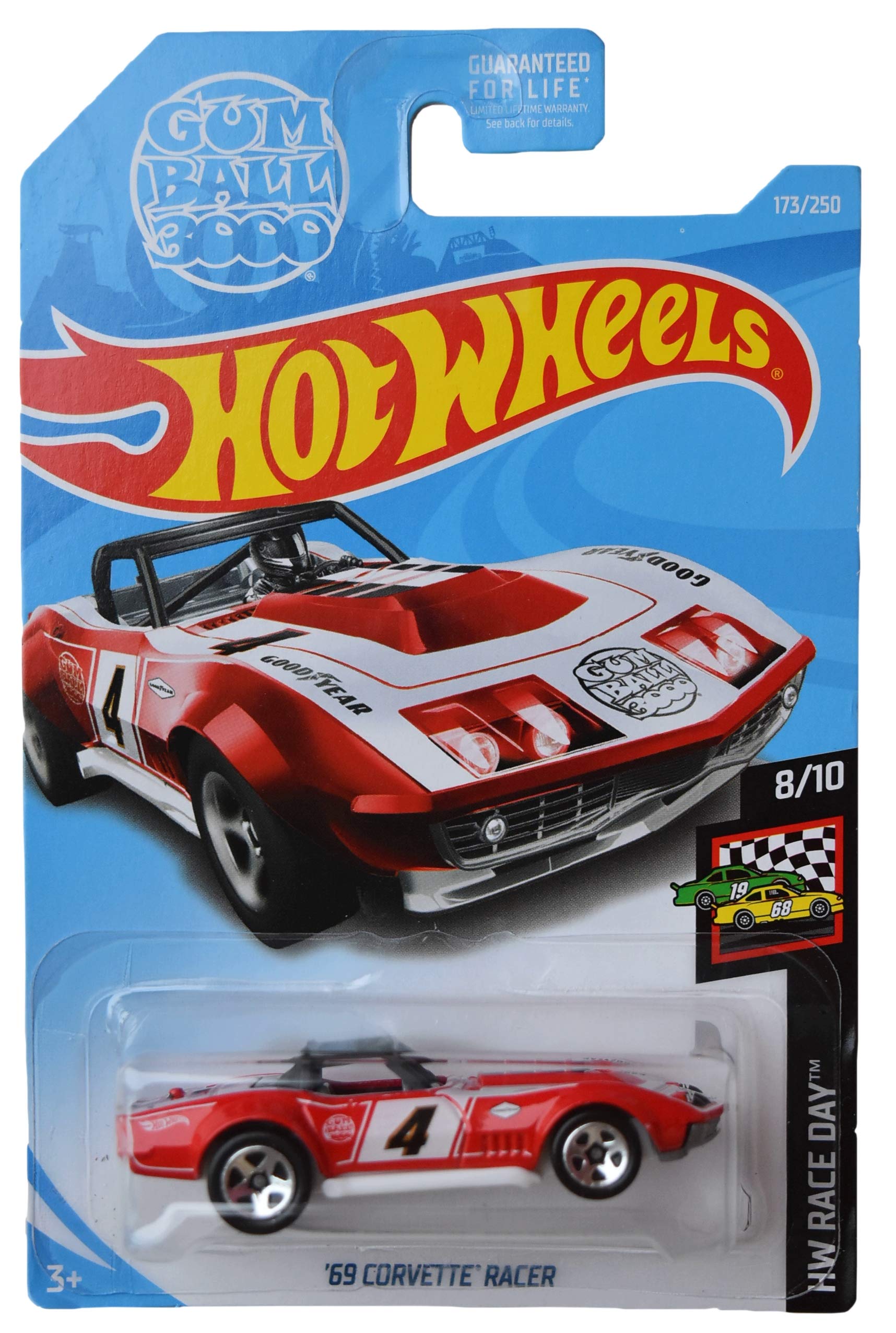 Amazon | Hot Wheels レースデーシリーズ 8/10 '69 コルベットレーサー
