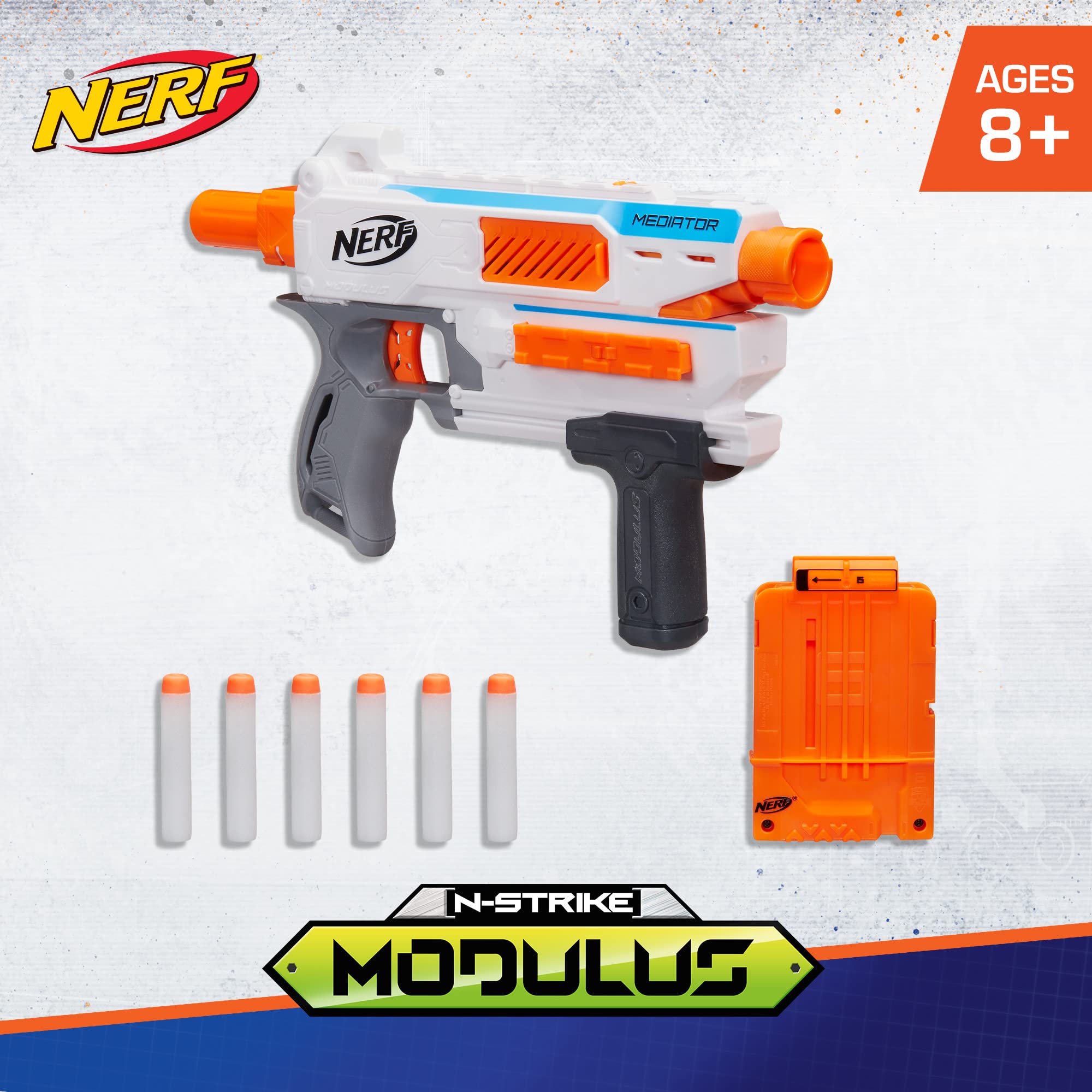 Amazon.com: NERF Modulus Mediator Blaster - Fires 6 Darts in a Row