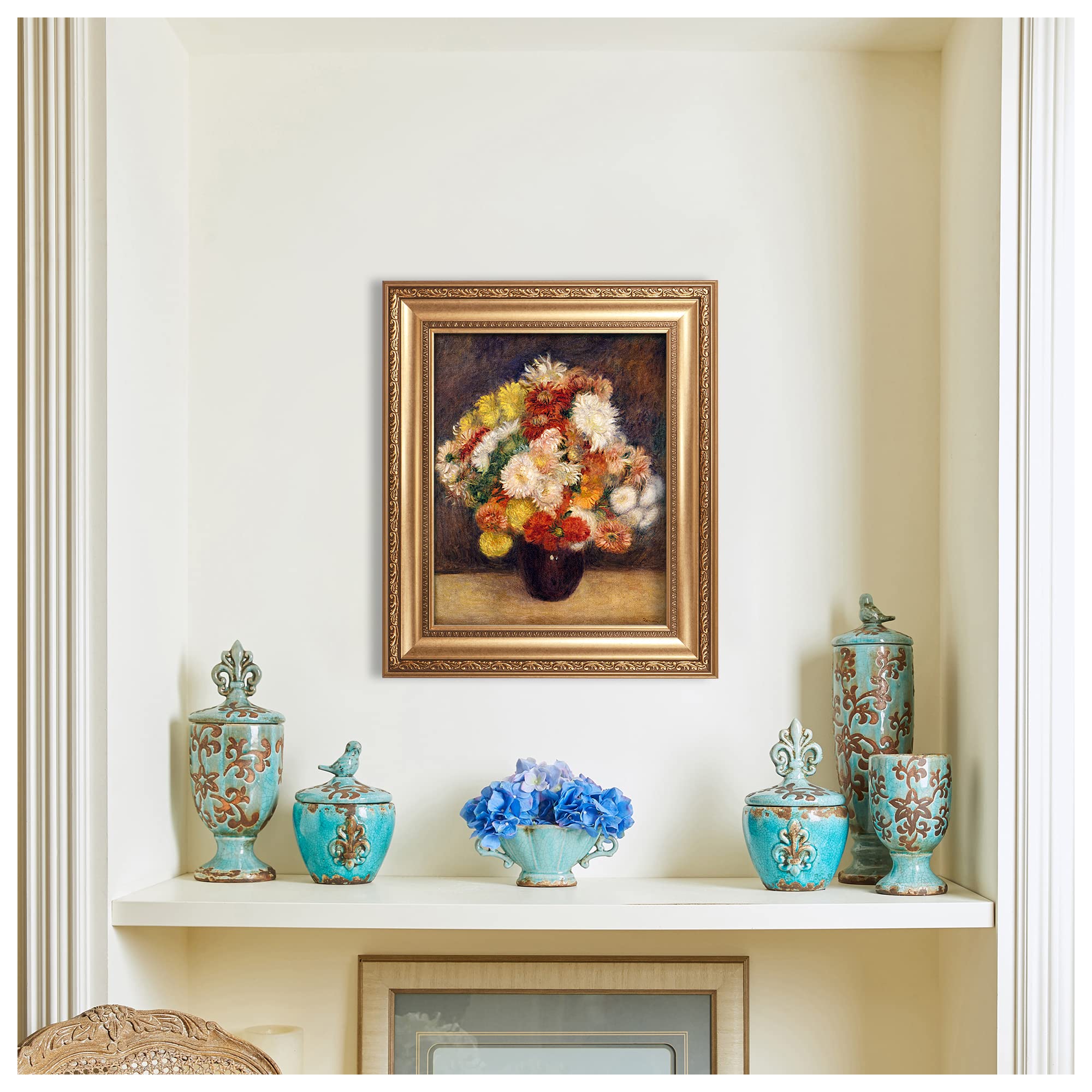 Amazon.co.jp: ピエール・オーギュスト・ルノワール作 菊の花束 絵画