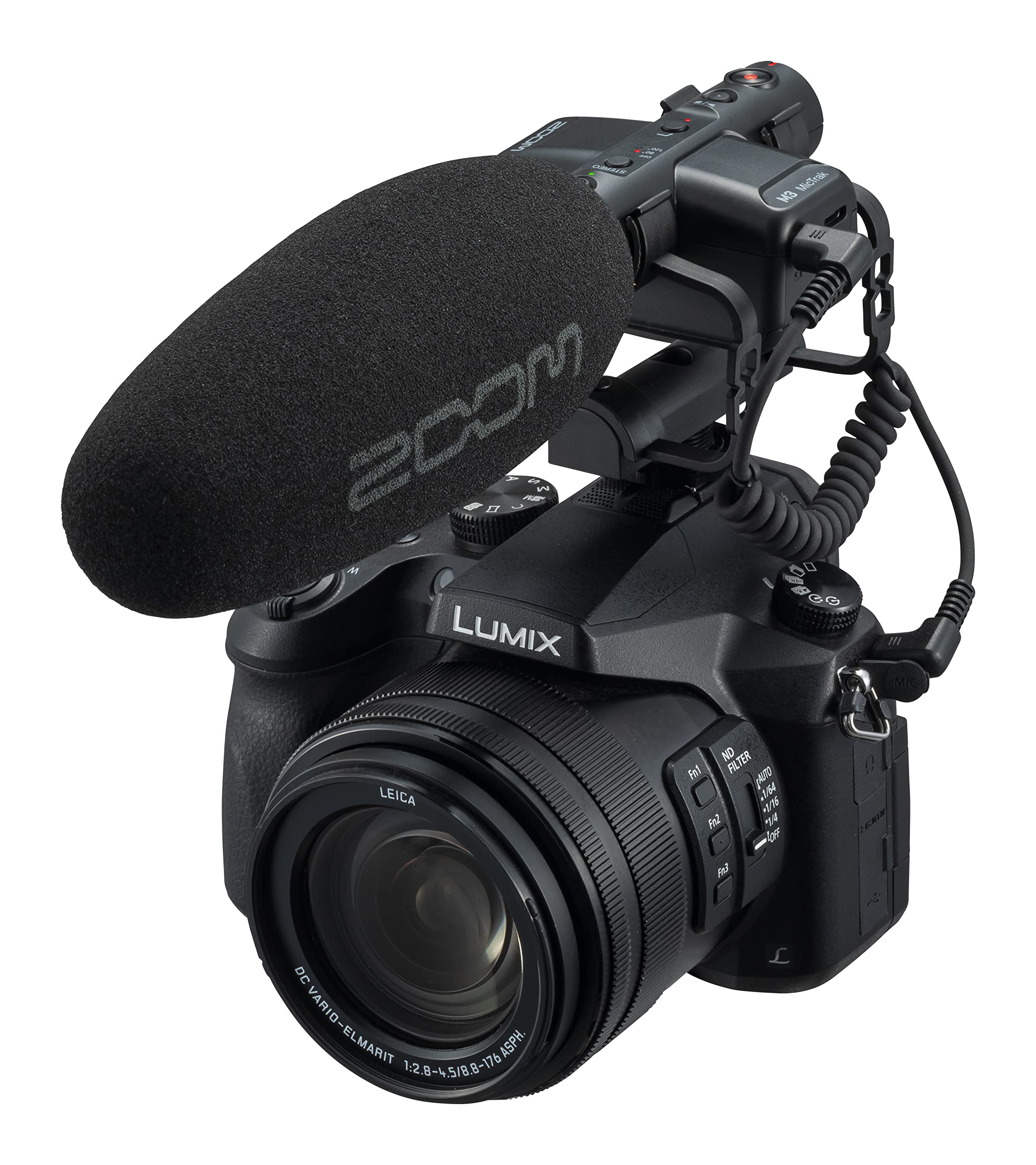 Zoom M3 MicTrak Stereo On-Camera Shotgun Microphone with 32-Bit