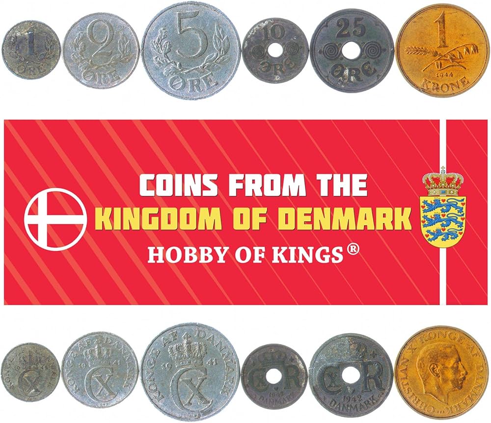 Amazon.co.jp: デンマークの硬貨6枚 | デンマークコインセット