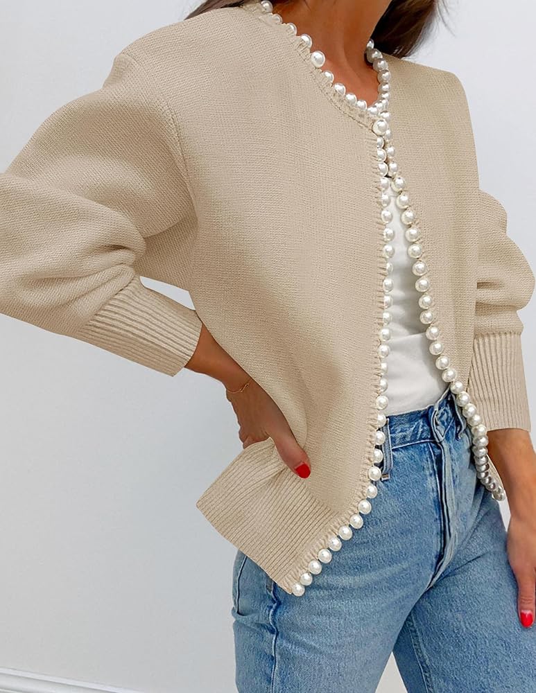 ZESICA Women's Open Front Cardigan Sweater 2026 Spring Casual