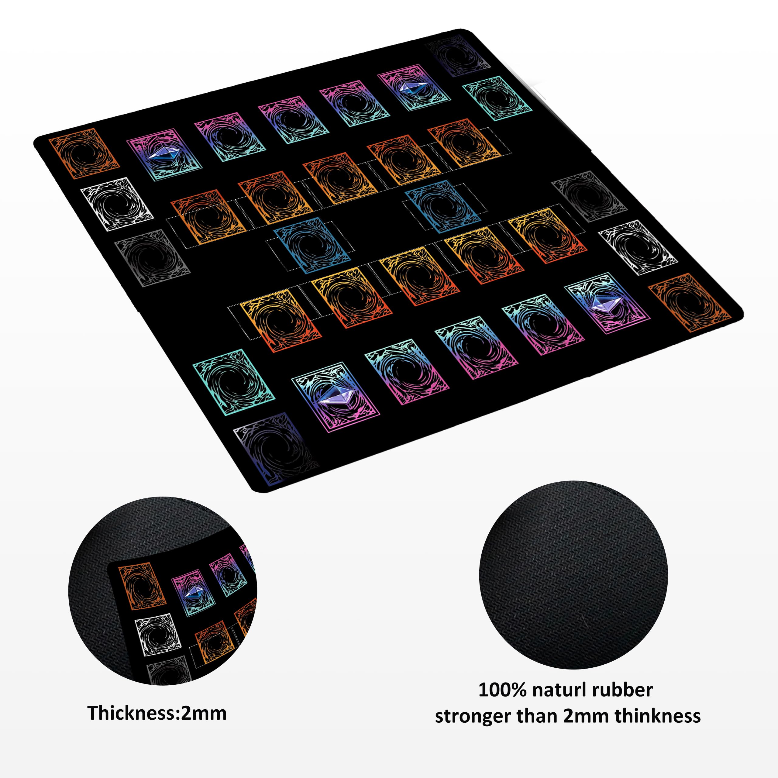 Amazon | 遊戯王プレイマット、2人用、フリーカウンター×2、収納バッグ