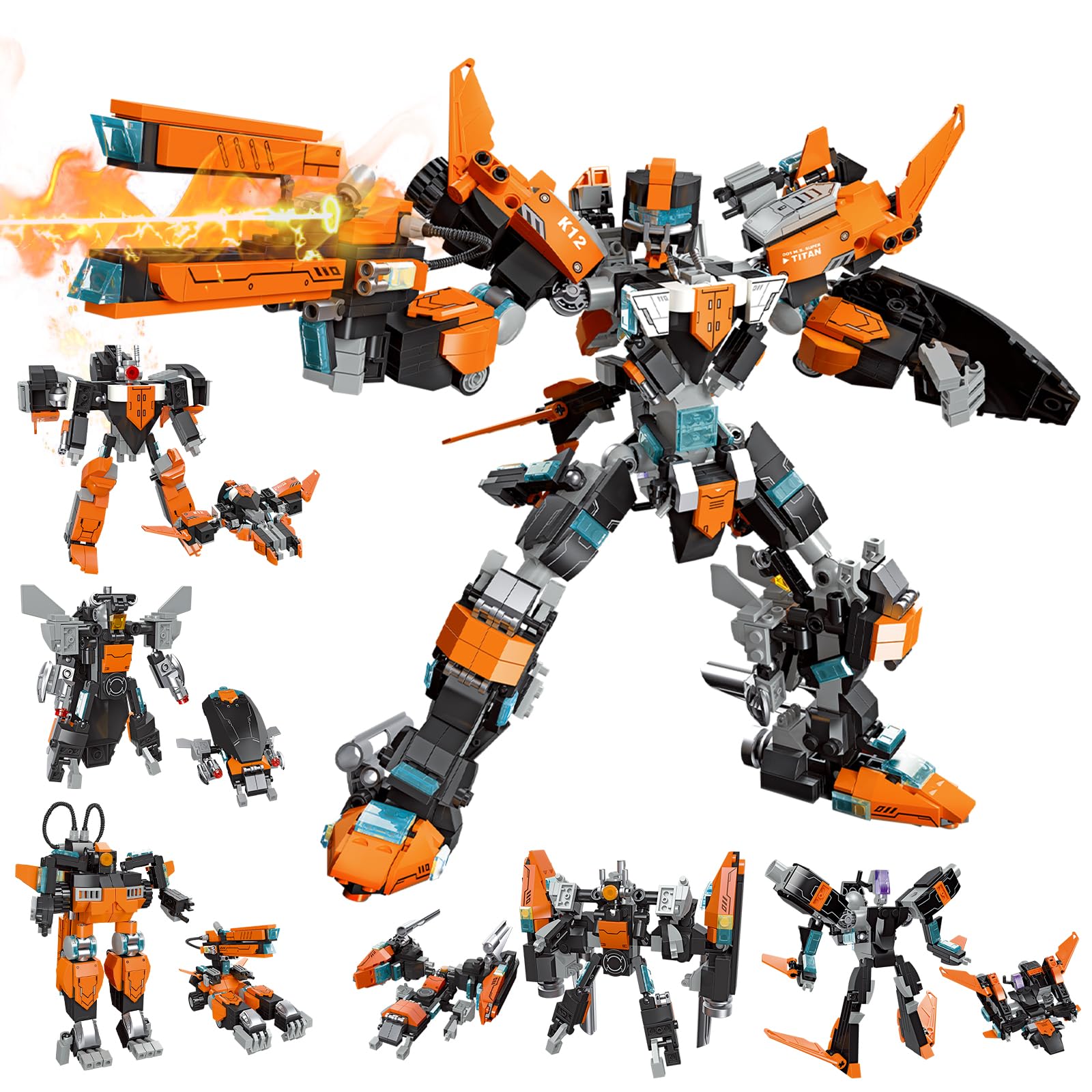 Amazon.co.jp: QwlJYfv 変身メカロボット組み立てセット 大人用 メカ