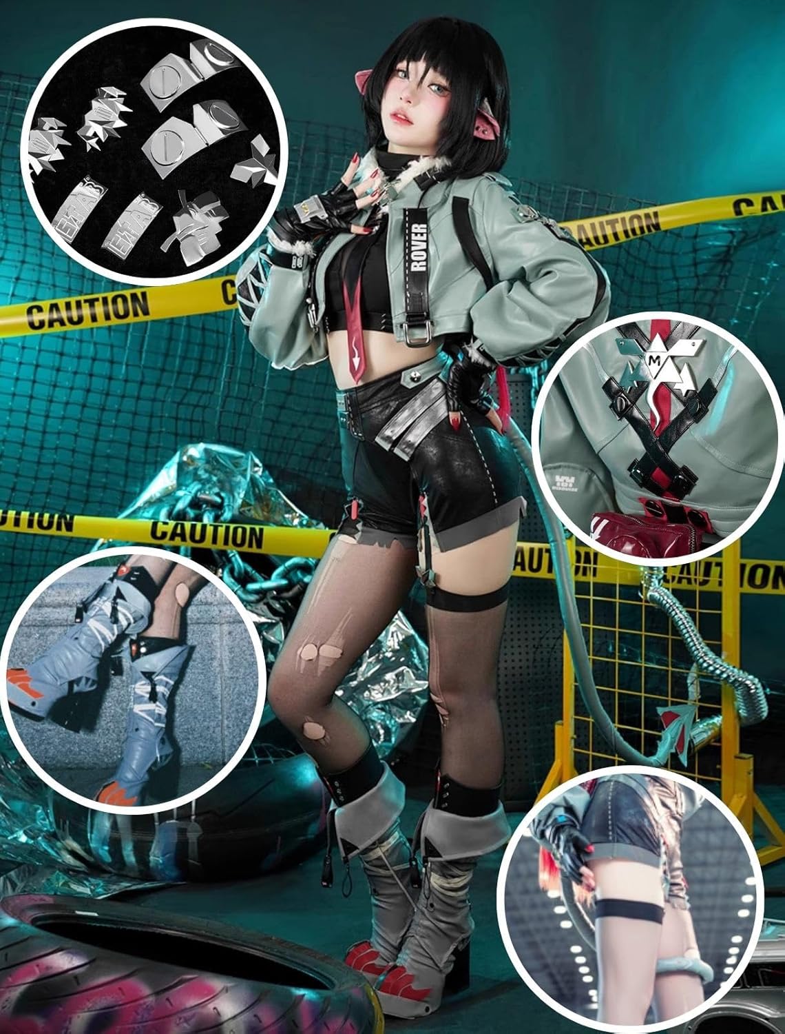 Amazon.co.jp: 【Azuiblc】コスプレ衣装 ジェーン・ドゥ 尻尾付き