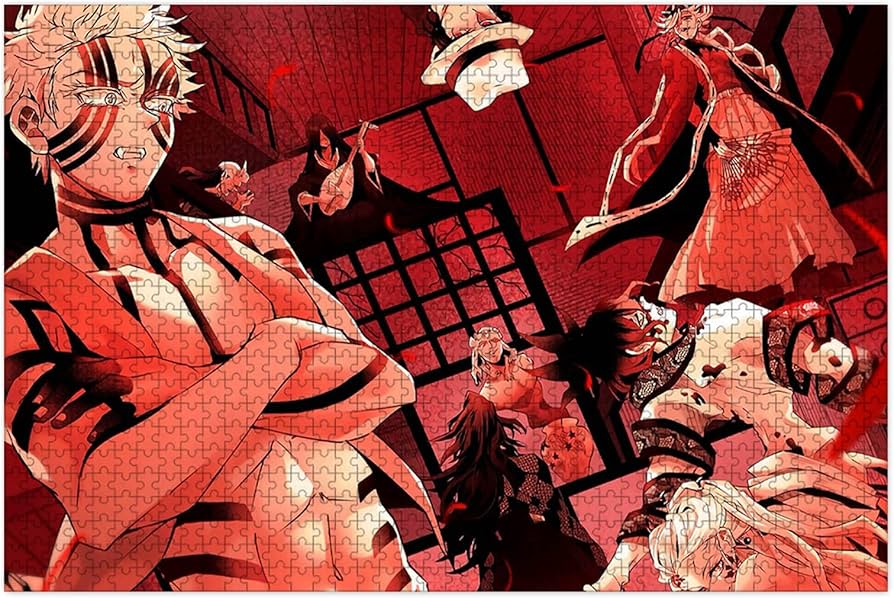 Amazon | 鬼滅の刃 パズル 1000ピース 鬼舞辻無惨 猗窩座 黑死牟 十二