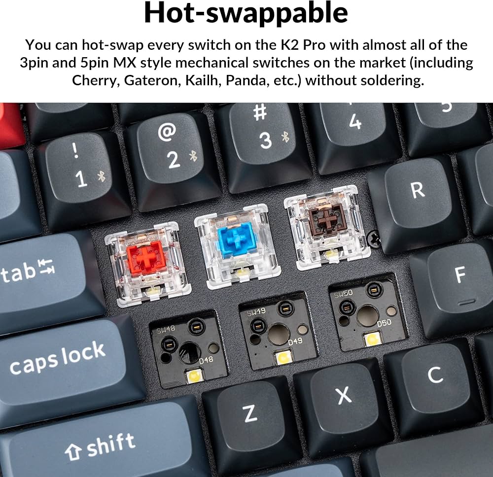 Amazon | Keychron K2 Pro QMK/VIA ワイヤレスメカニカルキーボード