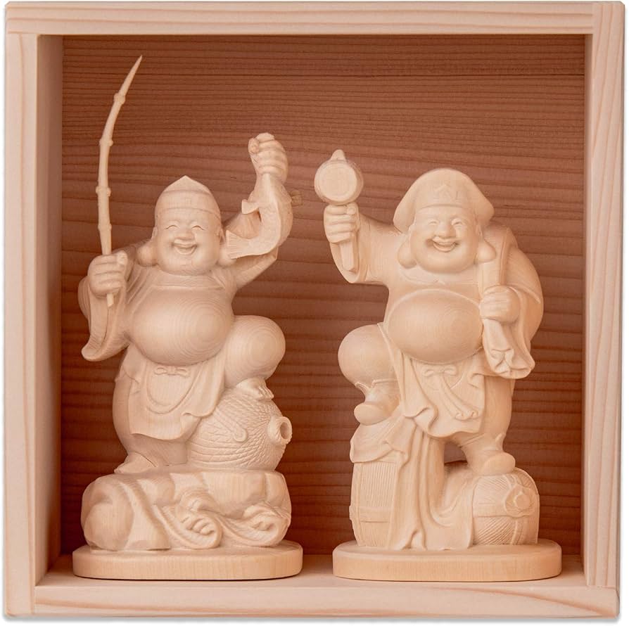 Amazon｜大開運 枡入り恵比寿 大黒天（大） 定額山壽量院 祈祷開眼＿