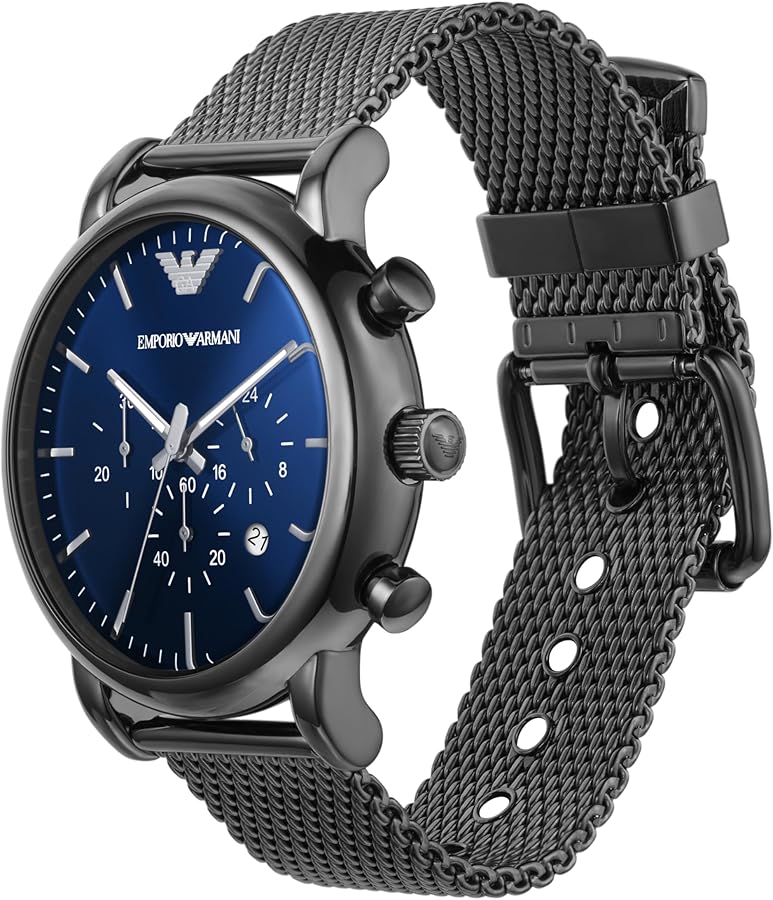 Amazon.com: Emporio Armani Men's Chronograph Stainless Steel Watch