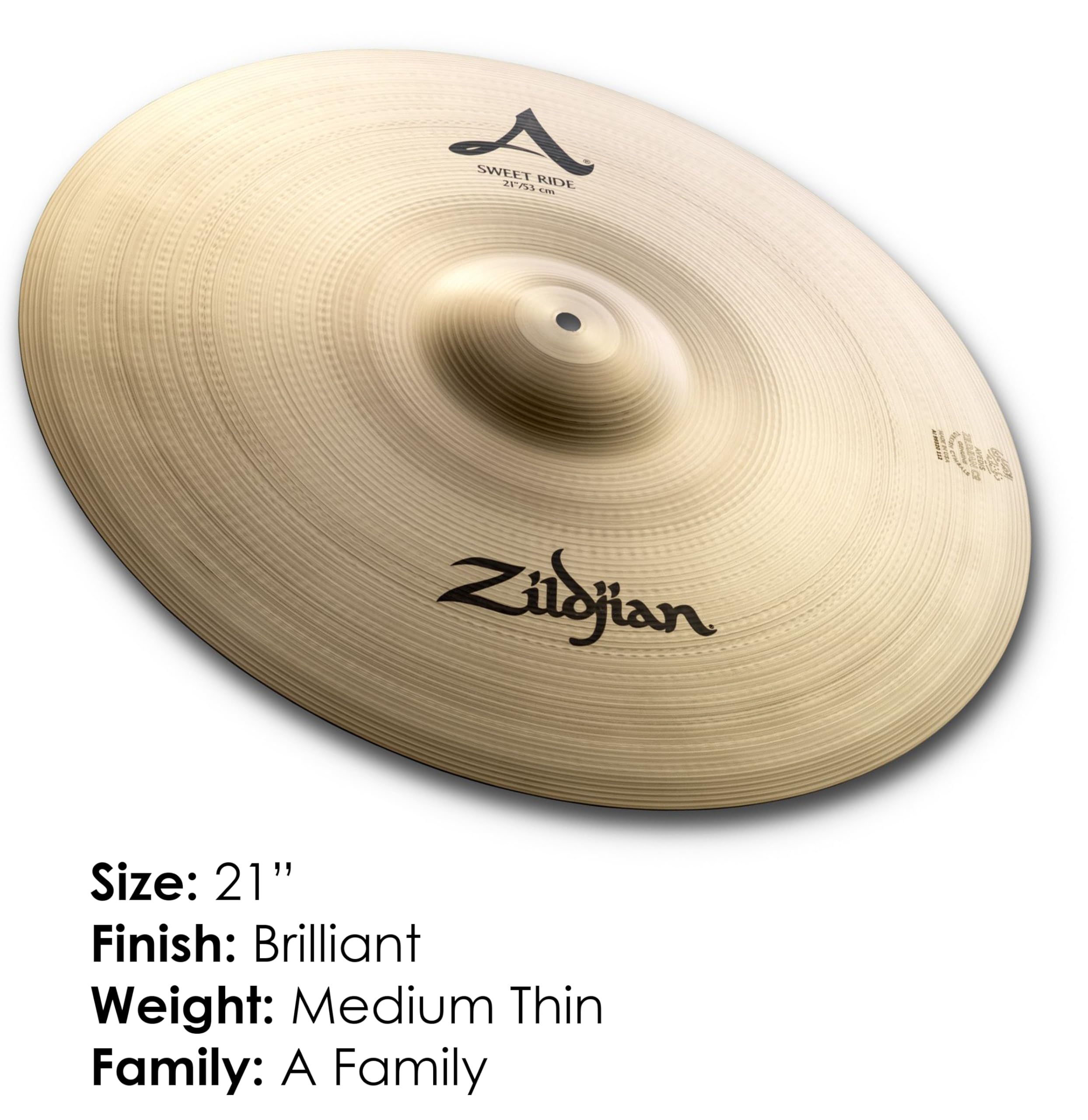 Amazon | ジルジャン スウィートライドシンバル A 21インチ A0079