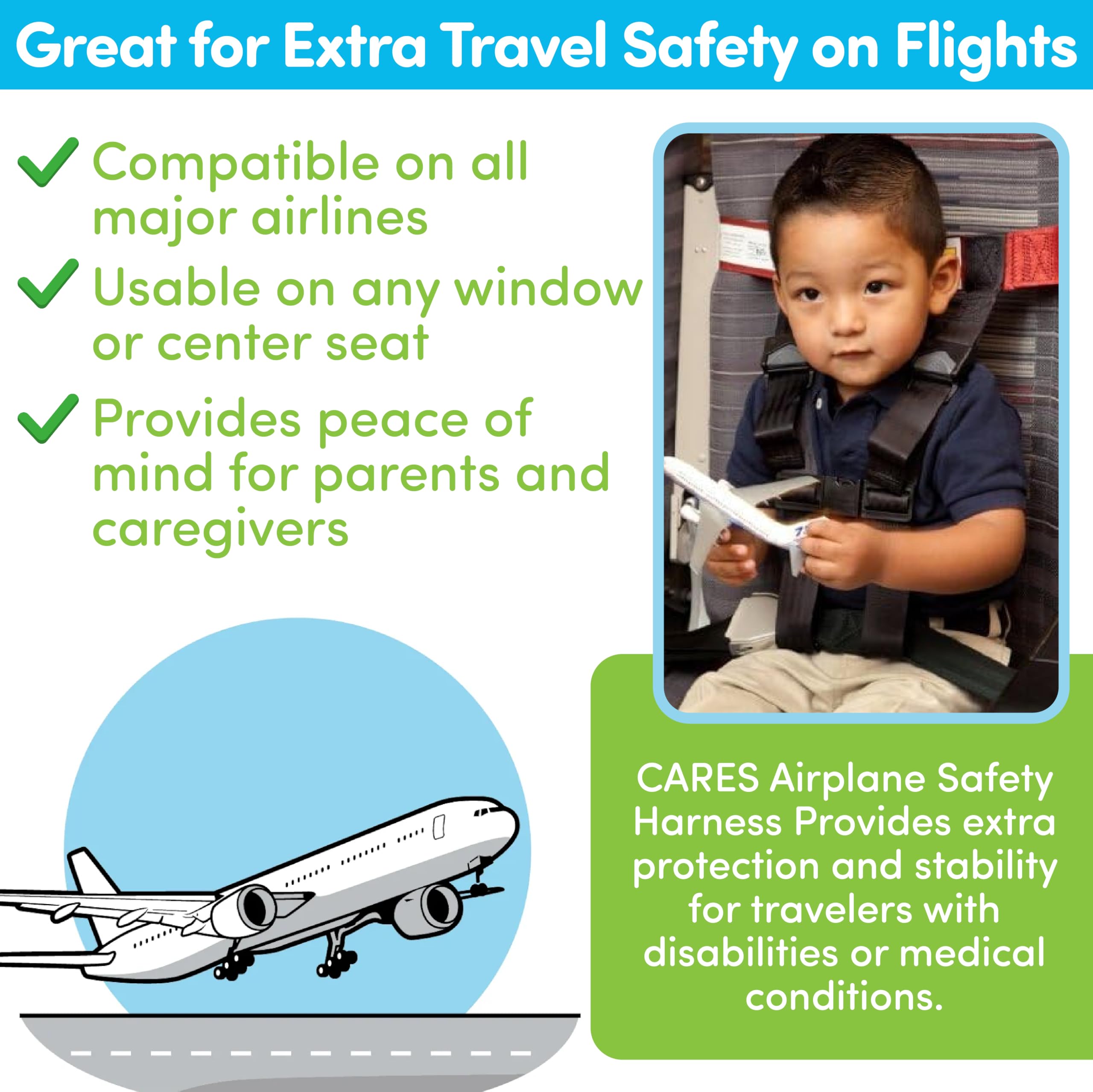 Amazon.com: Child Airplane Travel Harness - Cares Safety Restraint