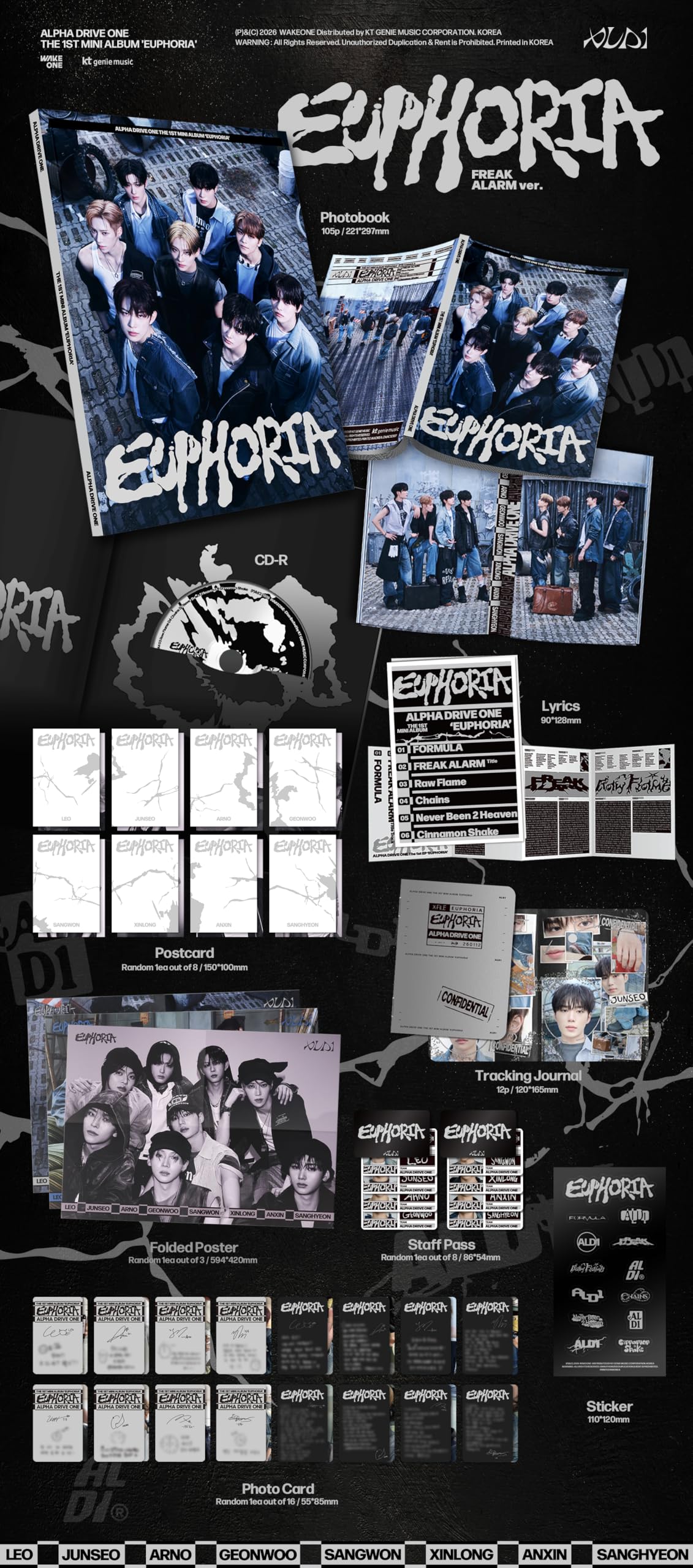 Amazon.co.jp: ALPHA DRIVE ONE - 1ST MINI ALBUM [ EUPHORIA ] 韓国盤