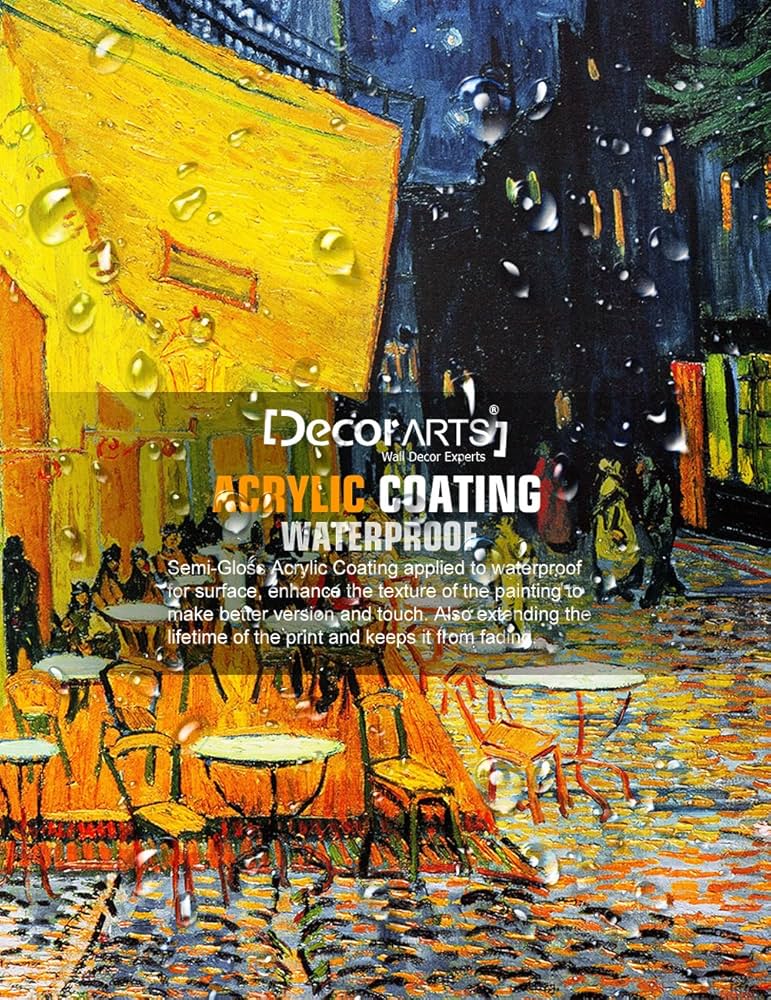 Amazon.co.jp: DecorArts - 「夜のカフェテラス」フィンセント・ファン