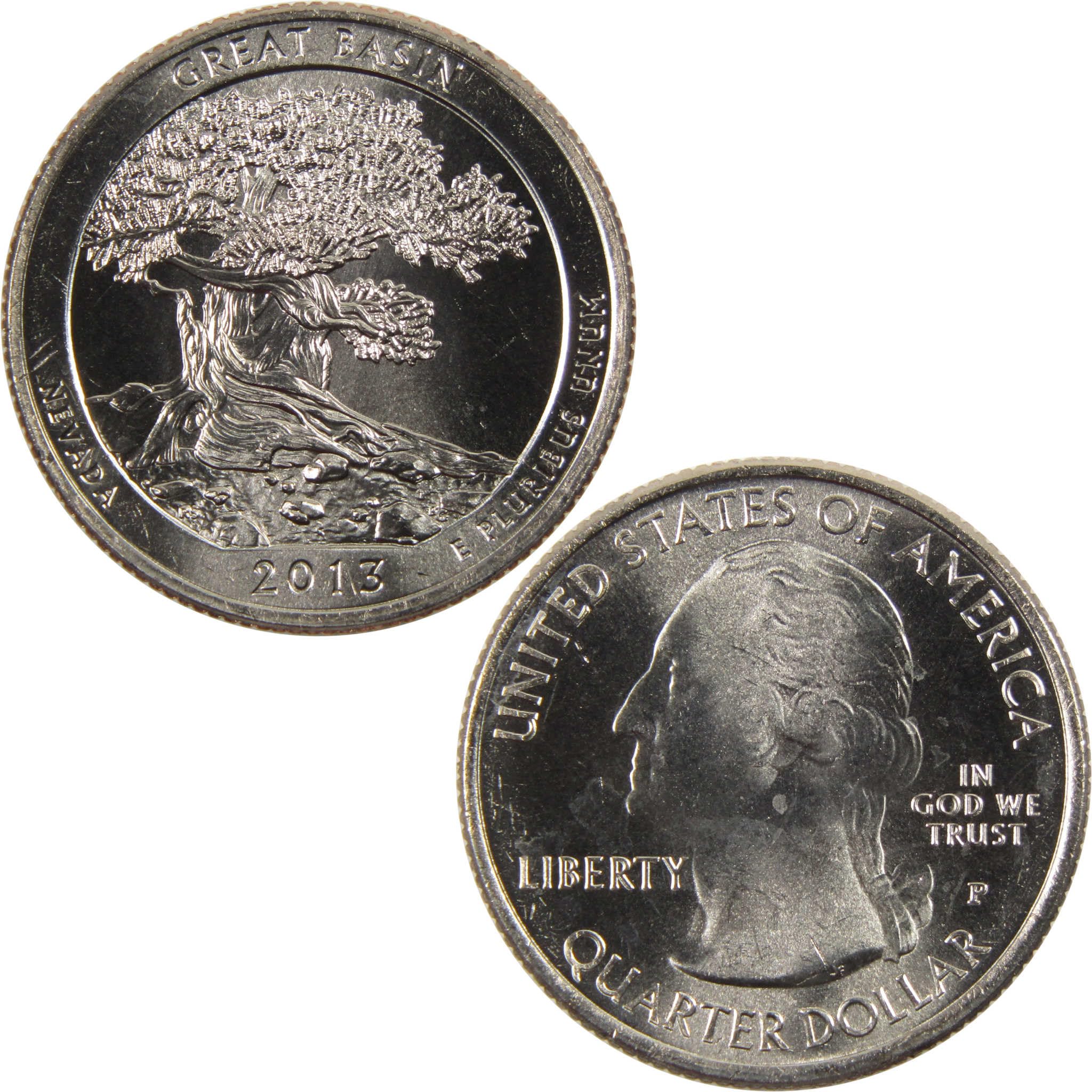 2013 P Great Basin National Park Quarter BU Uncirculated Clad 25c