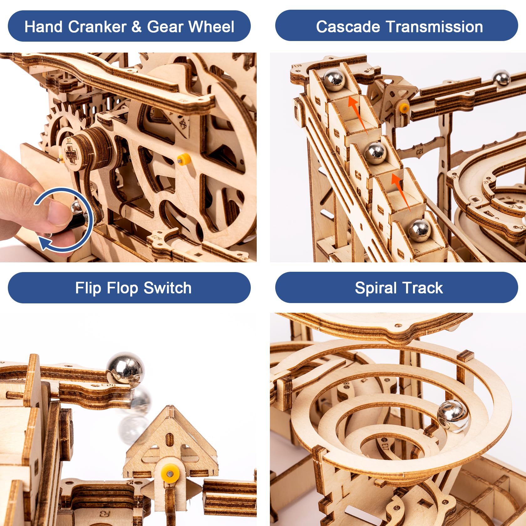 Amazon.co.jp: Rowood 3Dパズル 大人用 木製 大理石 ランモデルキット