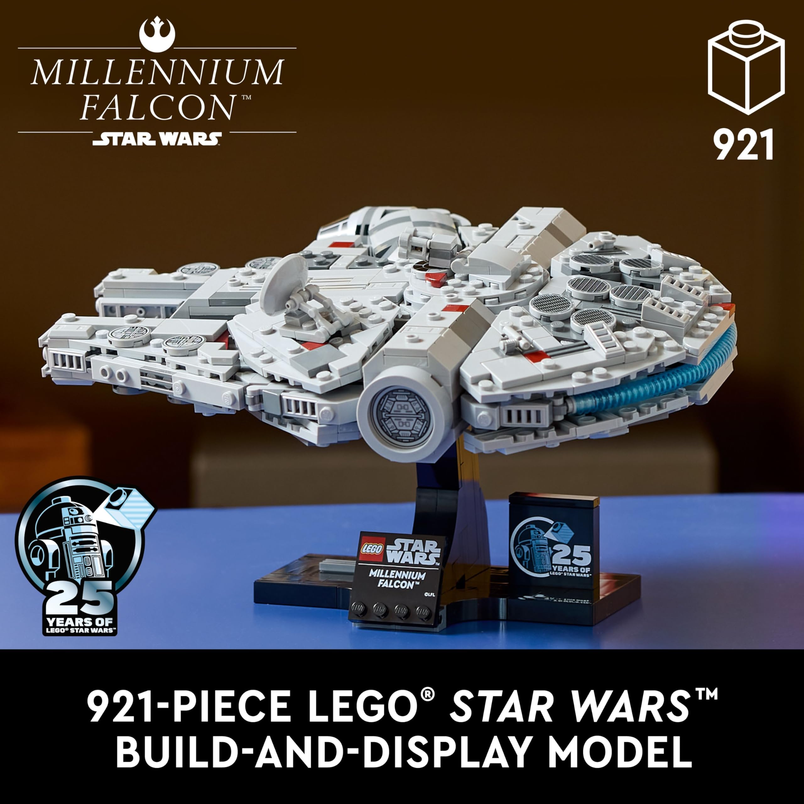 LEGO Star Wars 75375 Millenium Falcon - Spaceship Model for Adults