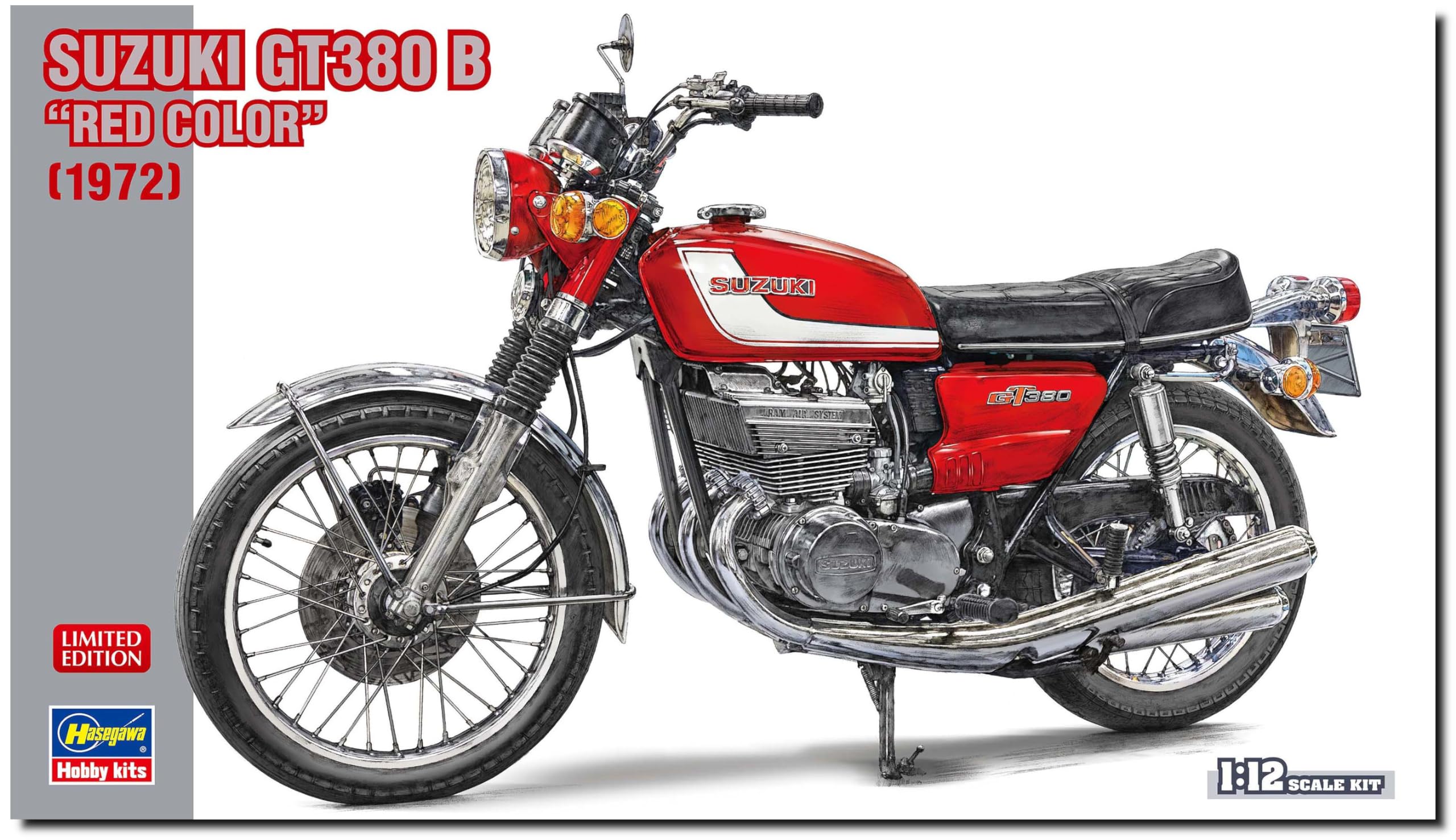 Amazon | ハセガワ 1/12 スズキ GT380 B レッドカラー プラモデル